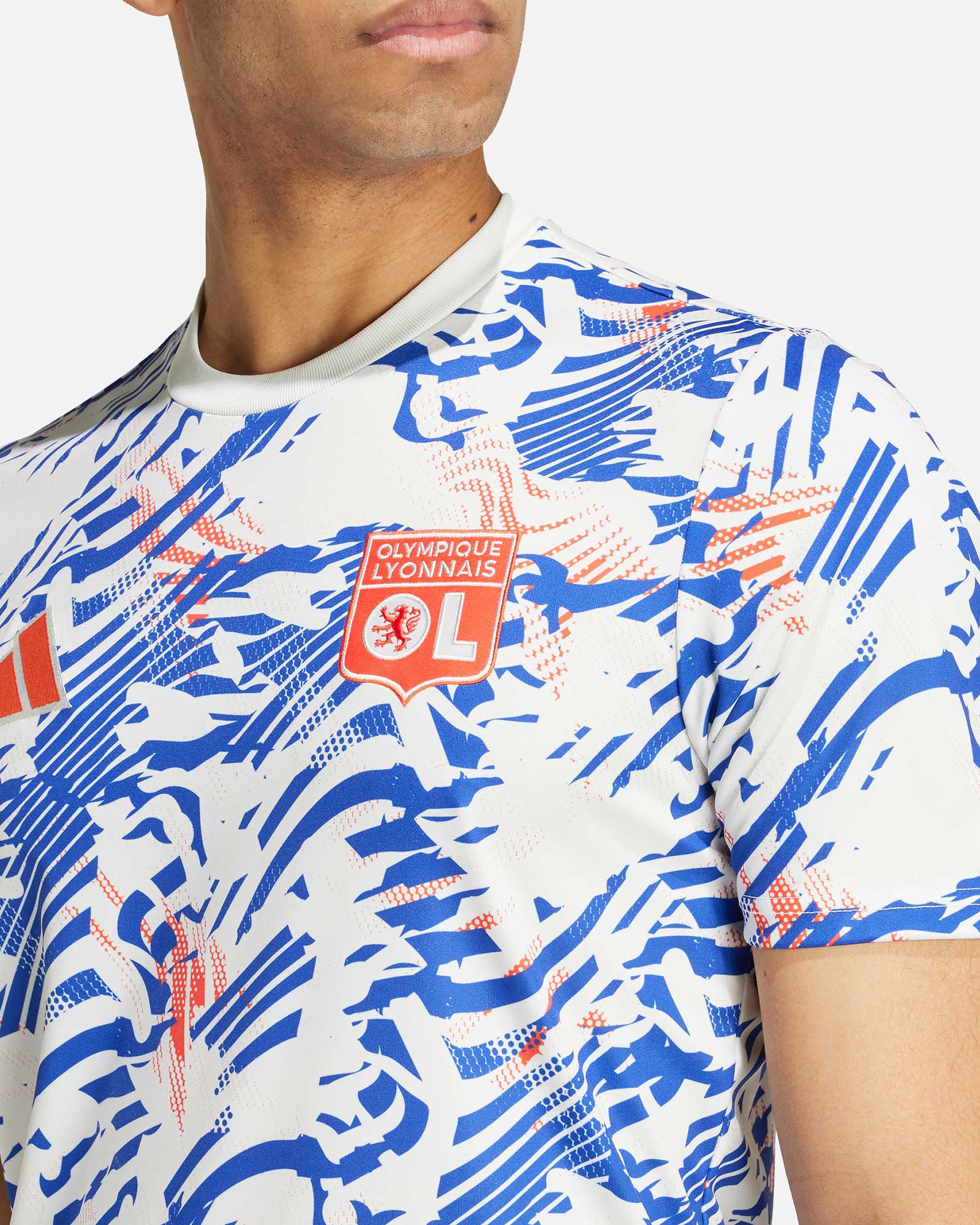 Camiseta Olympique Lyon 2024/2025 Prematch - Fútbol Factory