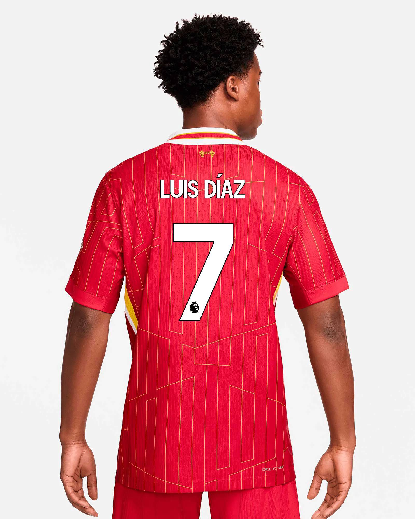 Camiseta 1ª Liverpool FC 2024/2025 Match Luis Díaz - Fútbol Factory