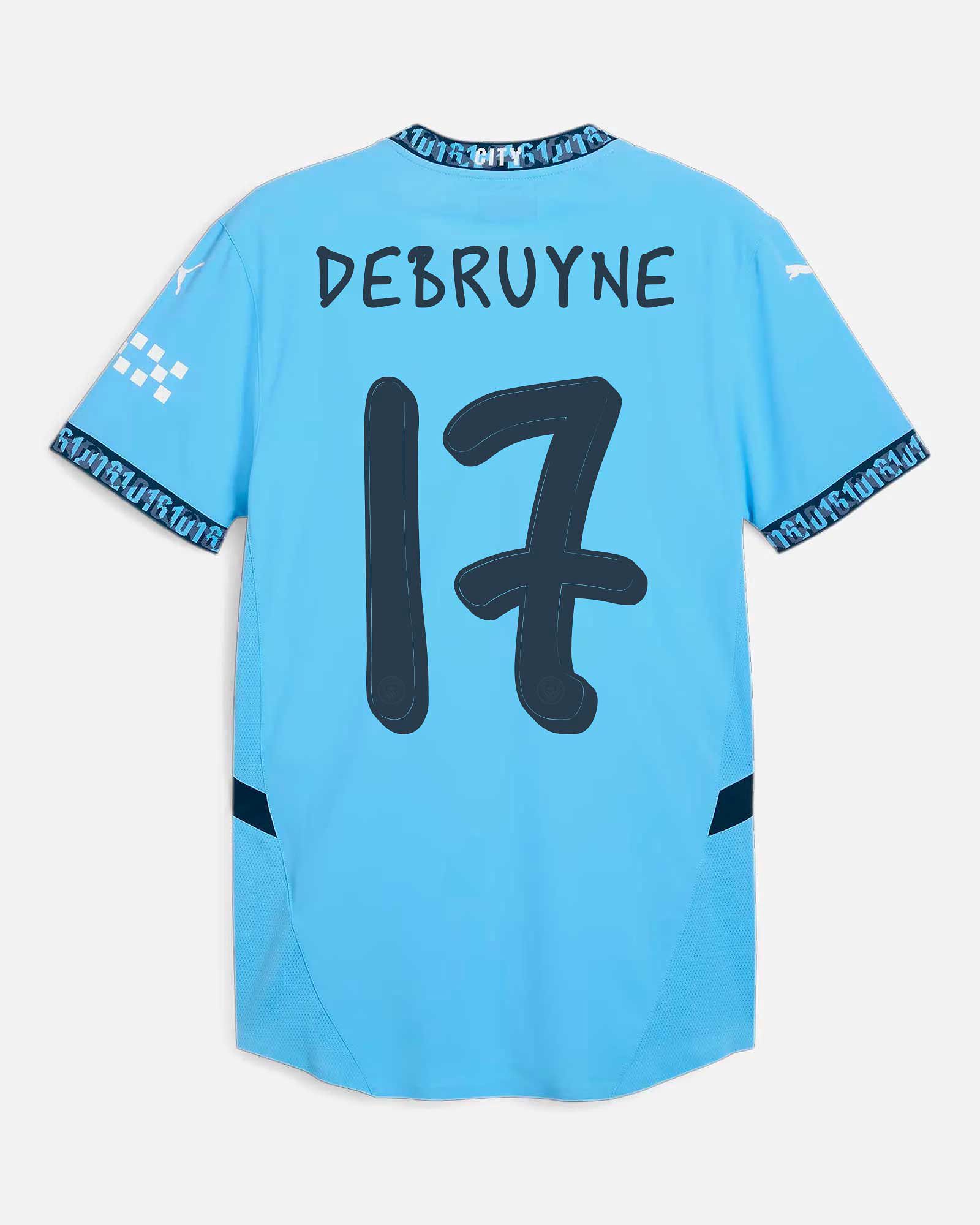 Camiseta 1ª Manchester City 2024/2025 Authentic De Bruyne - Fútbol Factory