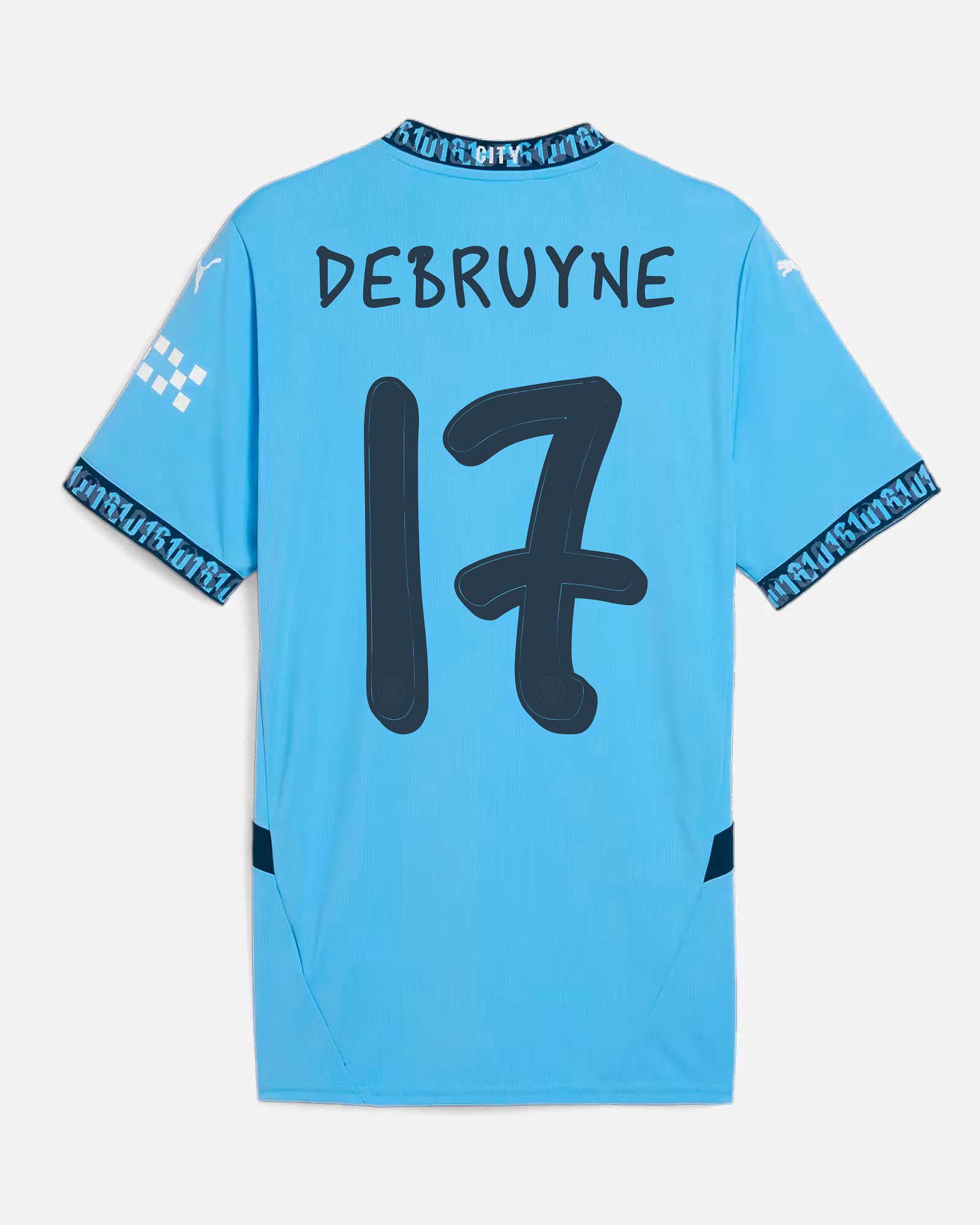 Camiseta 1ª Manchester City 2024/2025  De Bruyne - Fútbol Factory