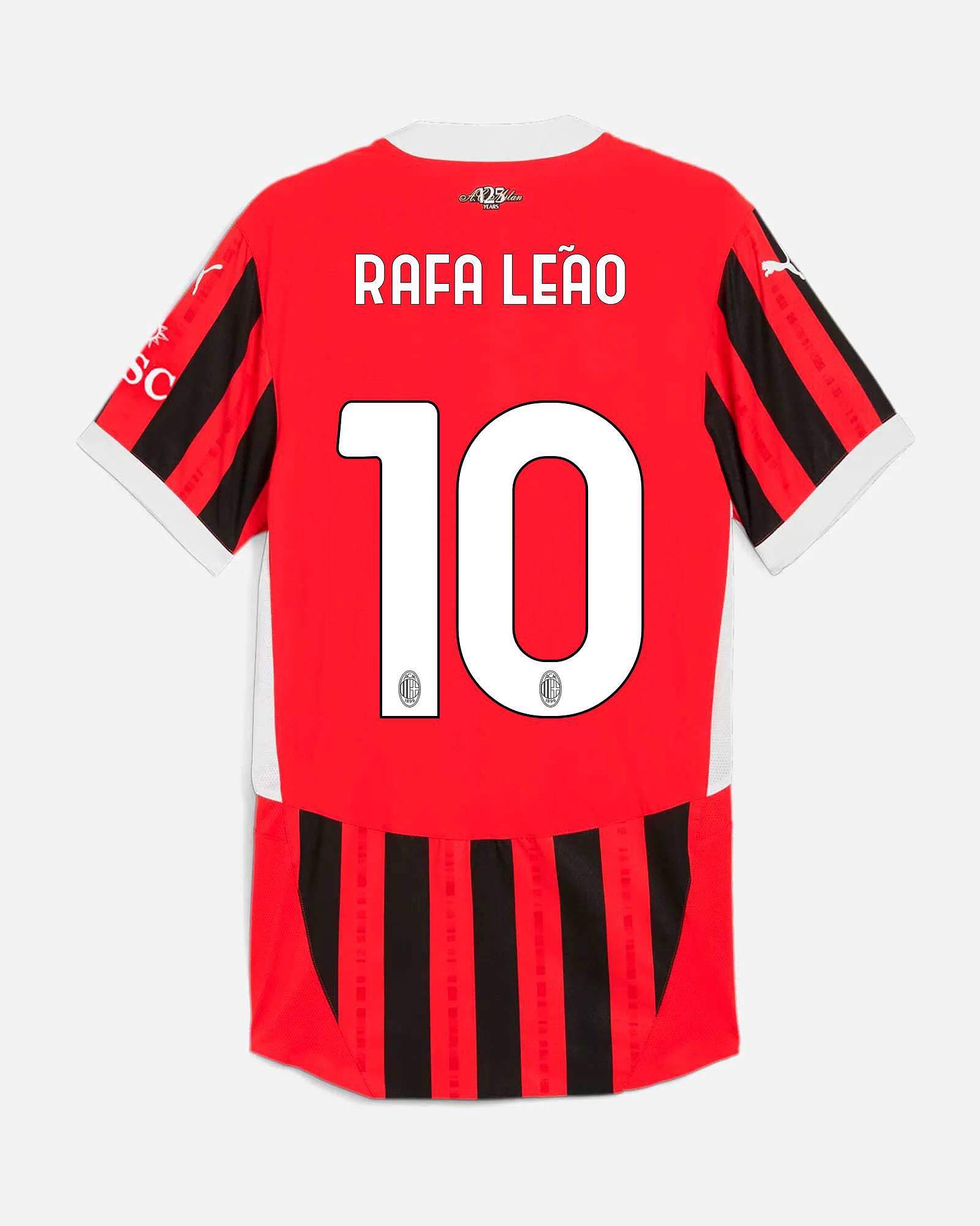 Camiseta 1ª AC Milan 2024/2025 Authentic Rafa Leão - Fútbol Factory