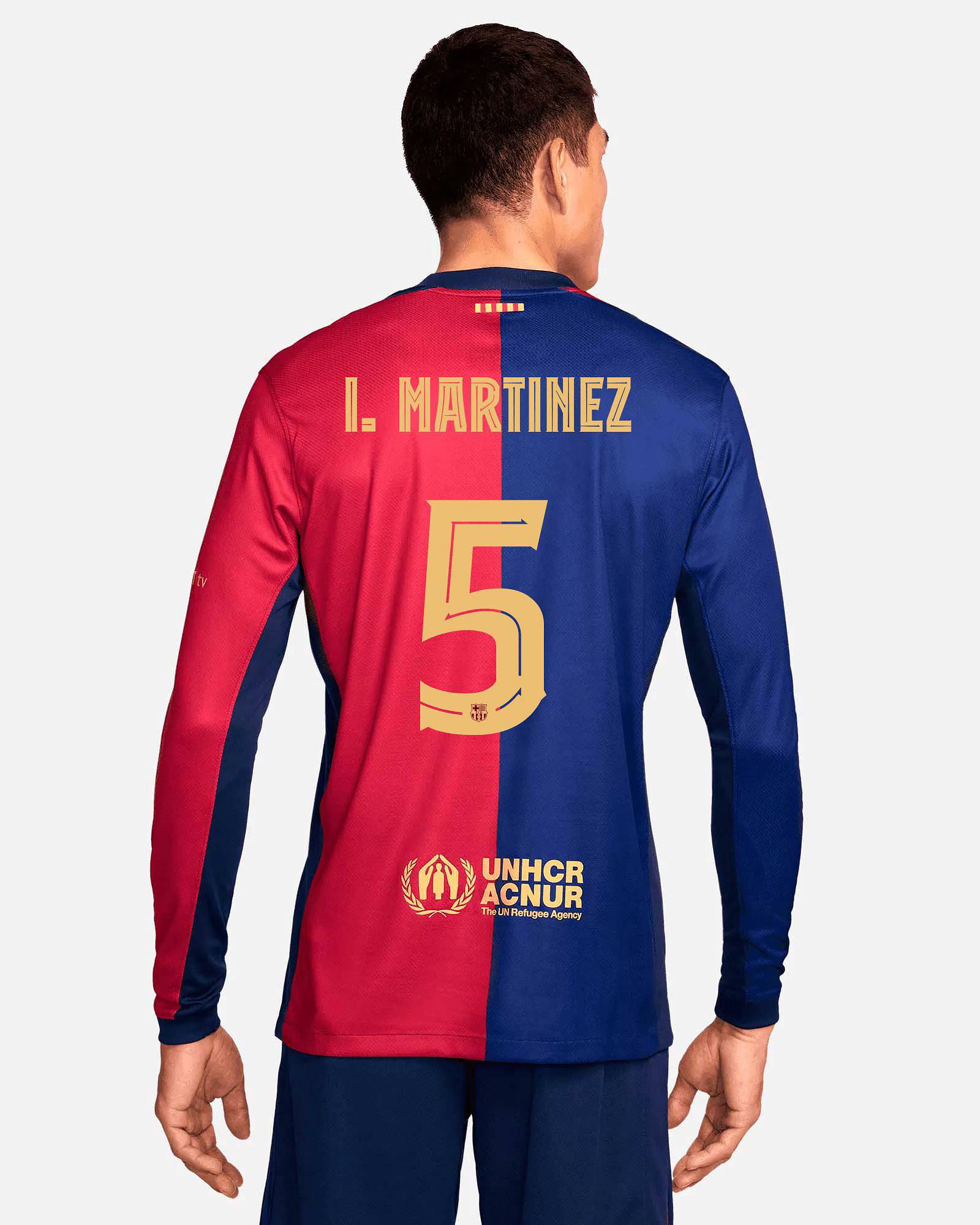 Camiseta manga larga 1ª FC Barcelona 2024/2025  I. Martinez - Fútbol Factory