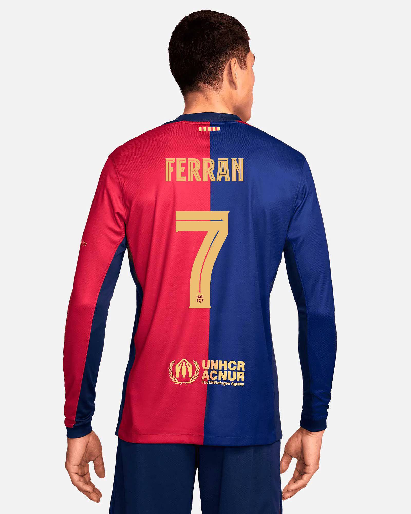 Camiseta manga larga 1ª FC Barcelona 2024/2025  Ferran - Fútbol Factory