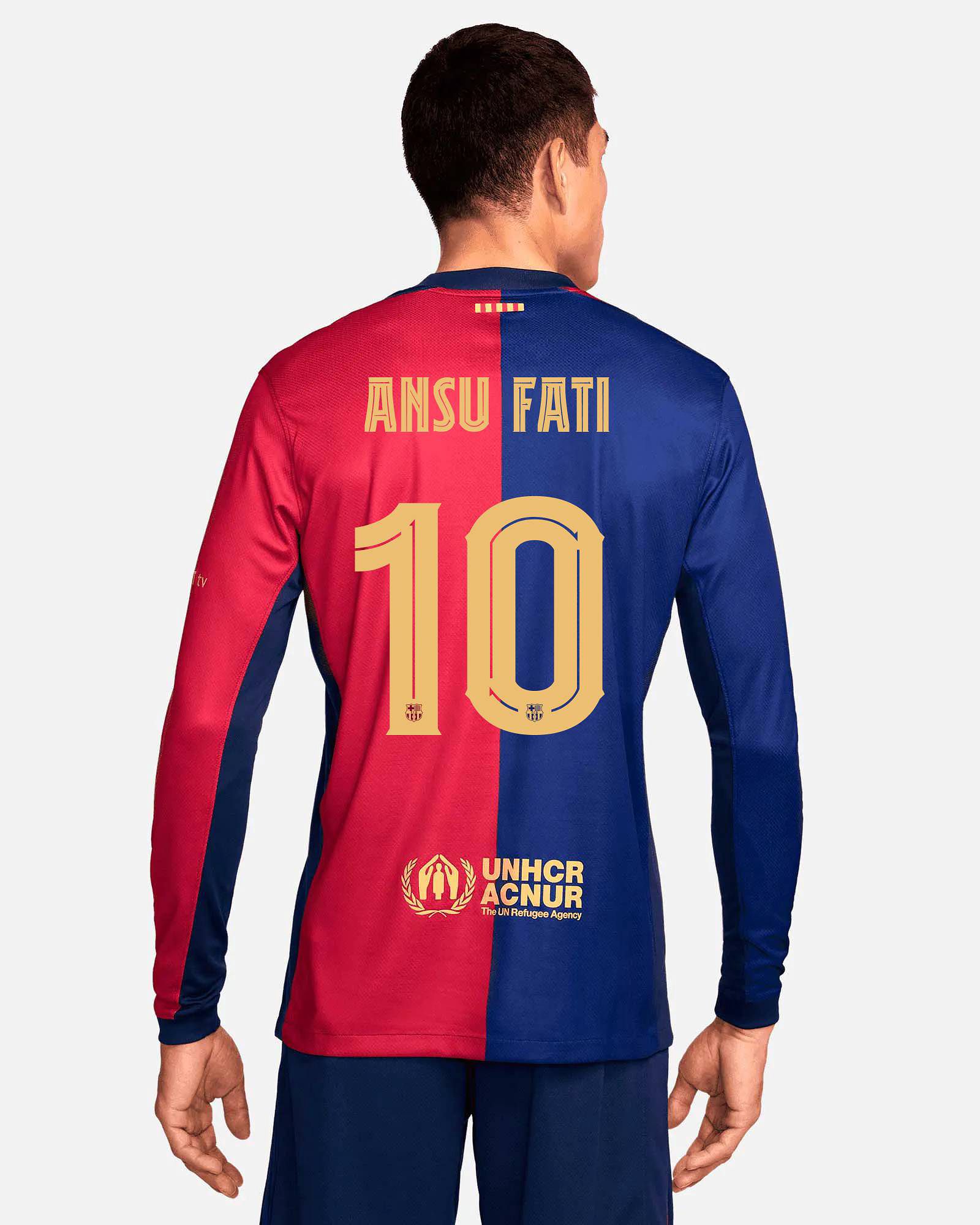 Camiseta manga larga 1ª FC Barcelona 2024/2025  Ansu Fati - Fútbol Factory