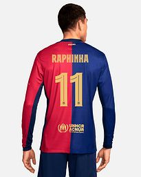 Camiseta manga larga 1ª FC Barcelona 2024/2025  Raphinha