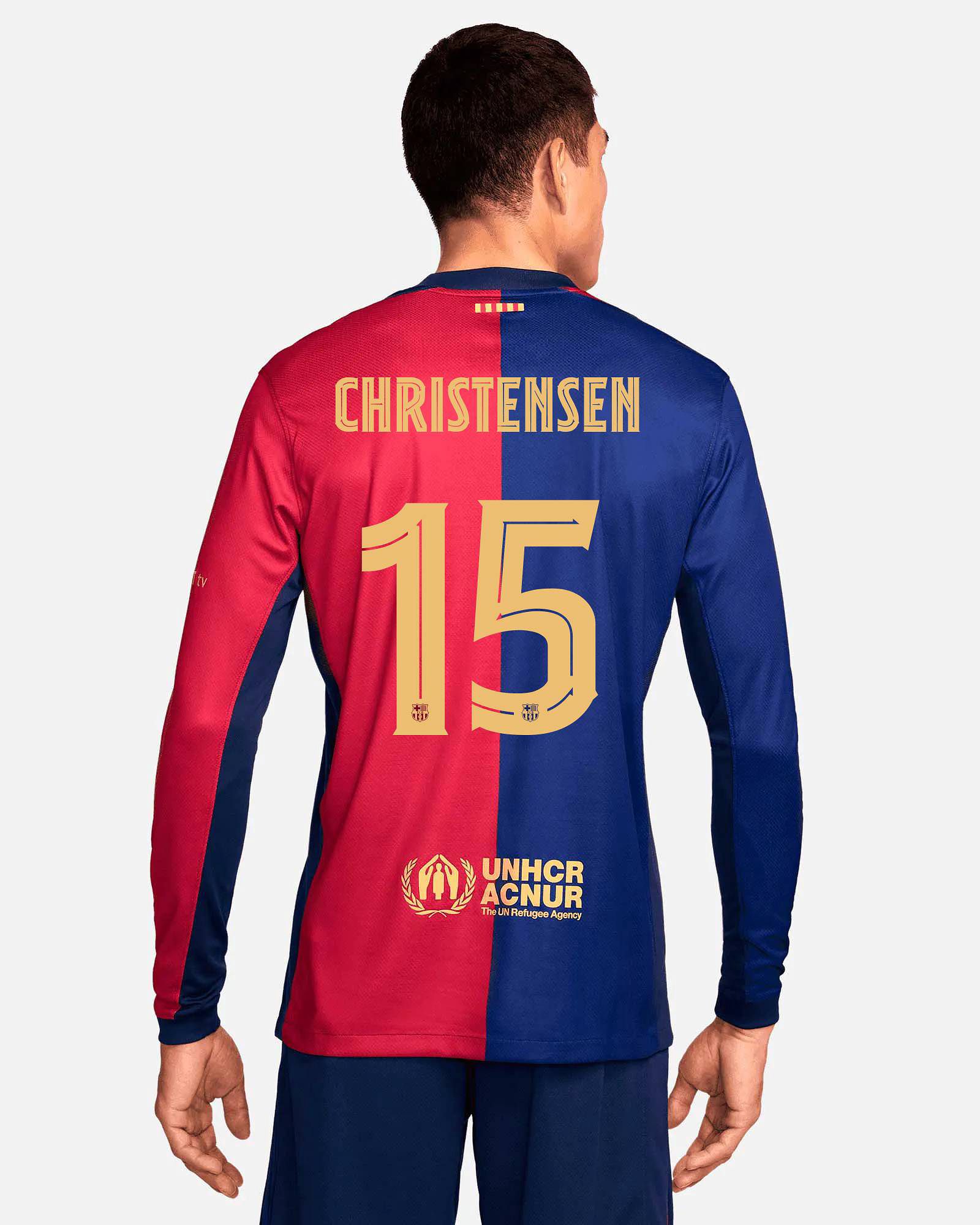 Camiseta manga larga 1ª FC Barcelona 2024/2025  Christensen - Fútbol Factory