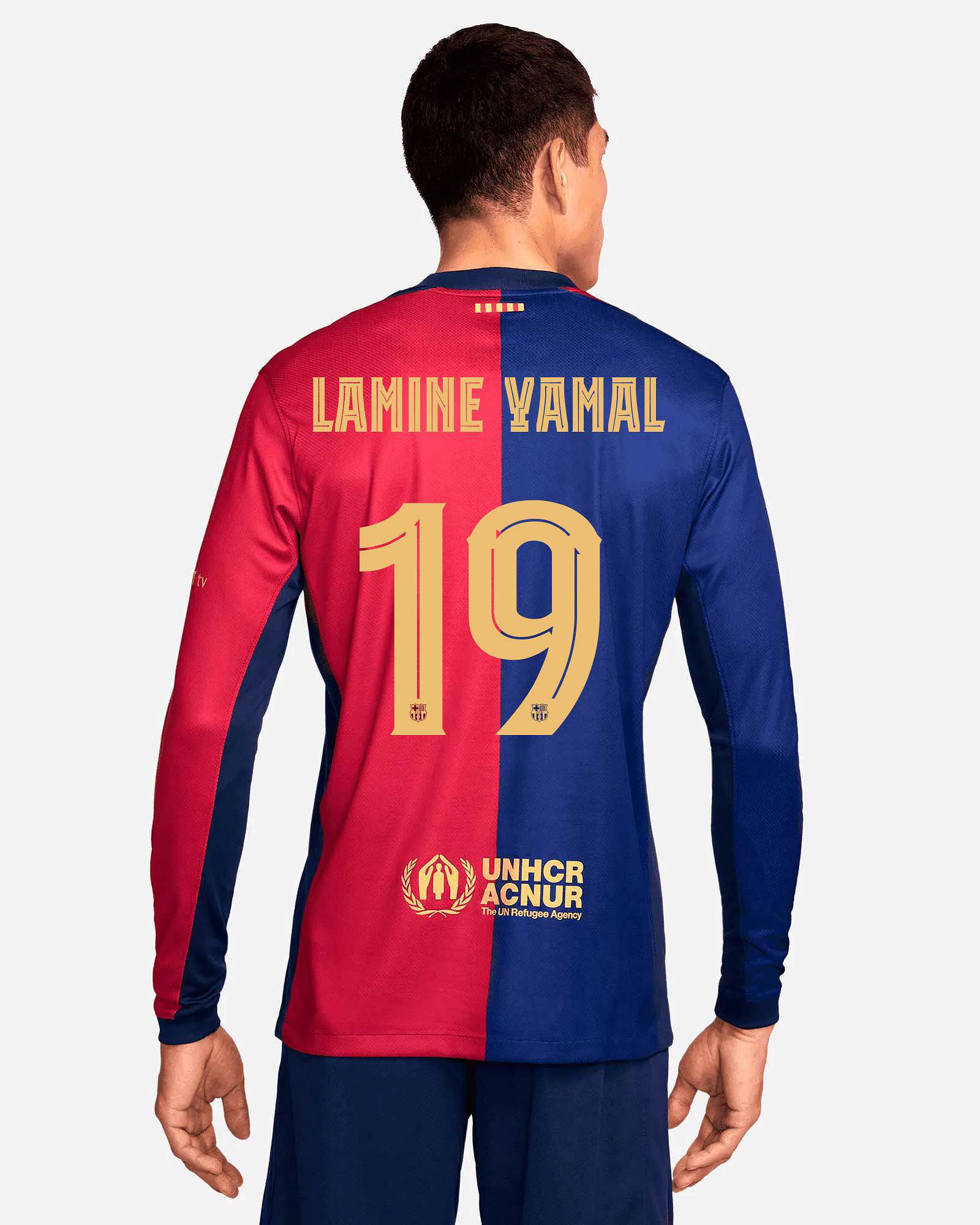 Camiseta manga larga 1ª FC Barcelona 2024/2025  Lamine Yamal - Fútbol Factory