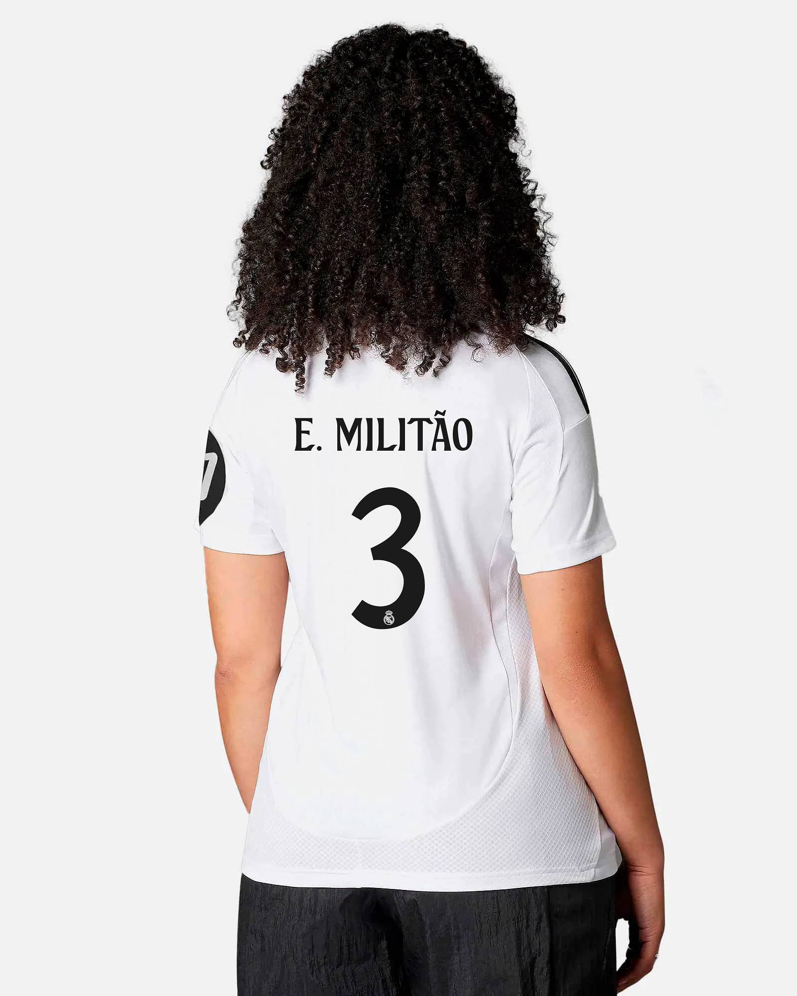 Camiseta 1ª Real Madrid 2024/2025 E. Militão - Fútbol Factory