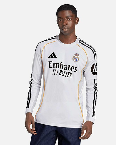 Camiseta manga larga 1ª Real Madrid 2025/2026 