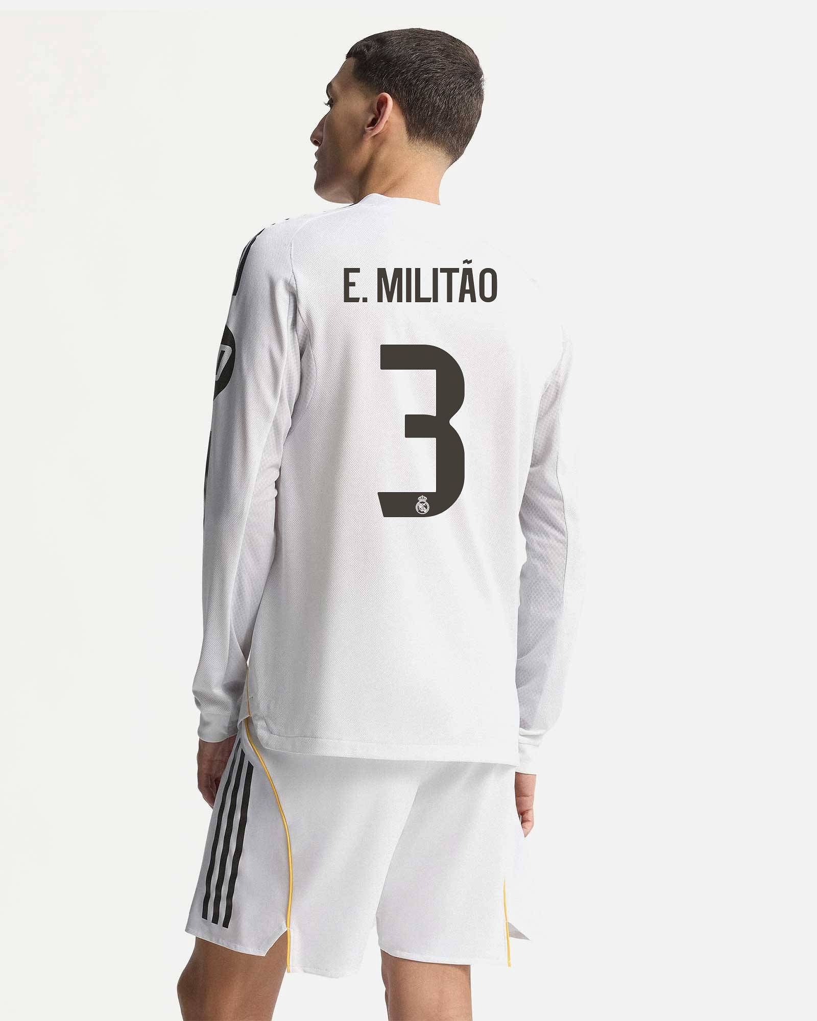 Camiseta manga larga 1ª Real Madrid 2025/2026 Authentic  E. Militão - Fútbol Factory
