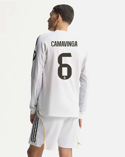 Camiseta manga larga 1ª Real Madrid 2025/2026 Authentic  Camavinga