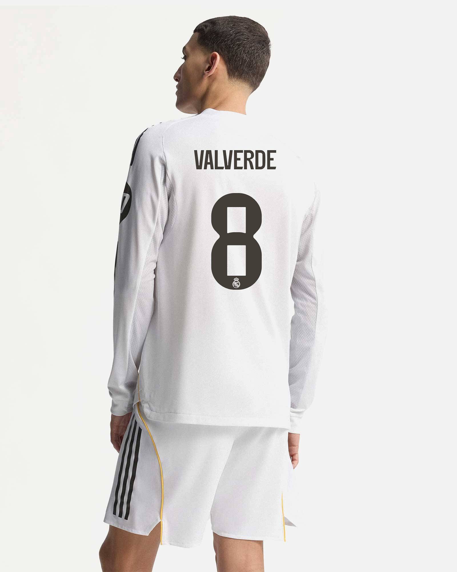 Camiseta manga larga 1ª Real Madrid 2025/2026 Authentic  Valverde - Fútbol Factory