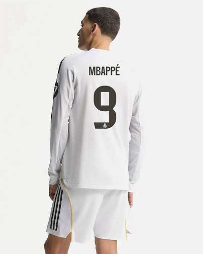 Camiseta manga larga 1ª Real Madrid 2025/2026 Authentic  Mbappé