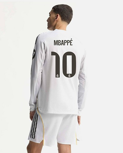 Camiseta manga larga 1ª Real Madrid 2025/2026 Authentic  Mbappé