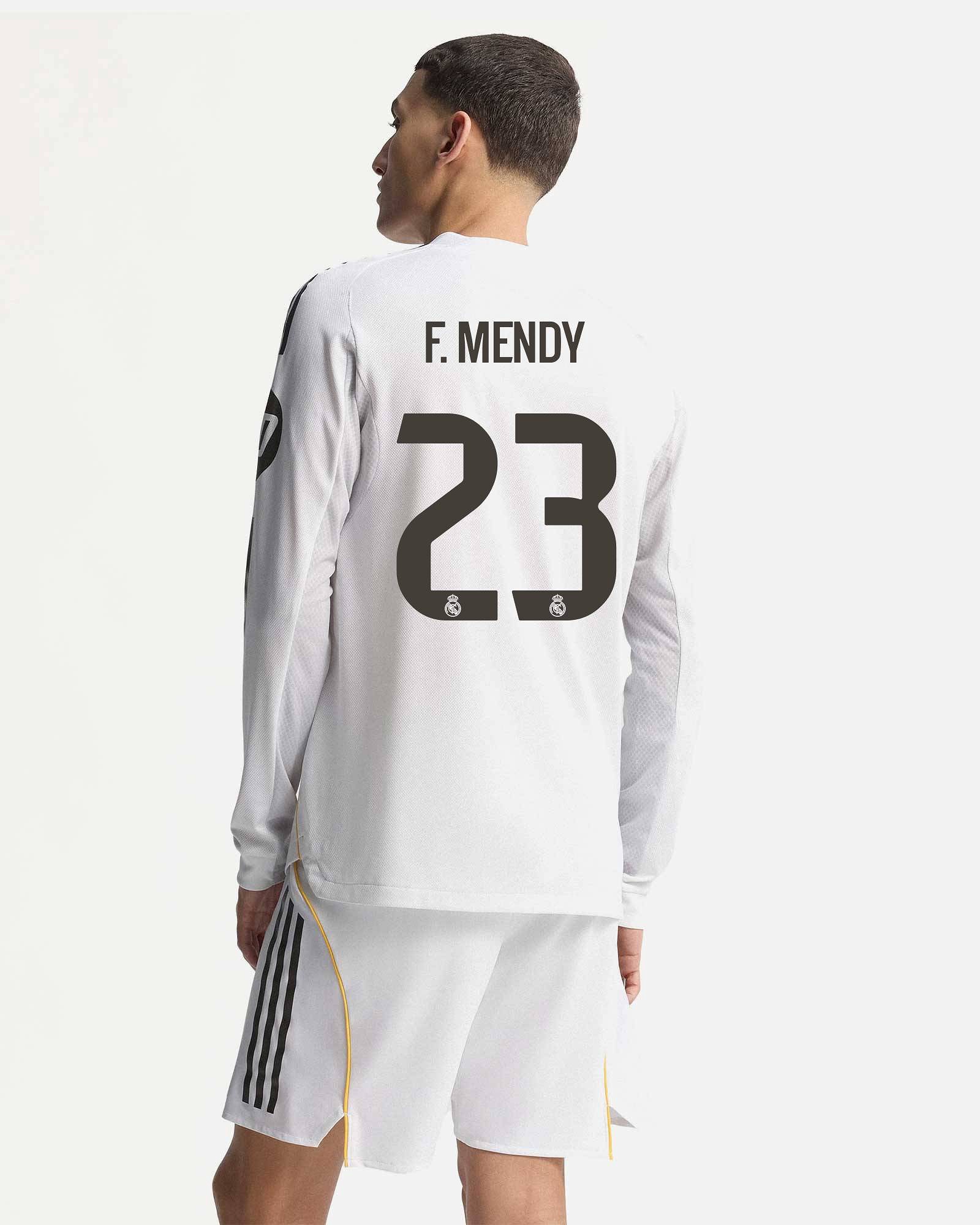 Camiseta de manga comprida 1ª Real Madrid 2025/2026 Authentic F. Mendy Camiseta de manga comprida 1ª Real Madrid 2025/2026 Authentic F. Mendy - Fútbol Factory