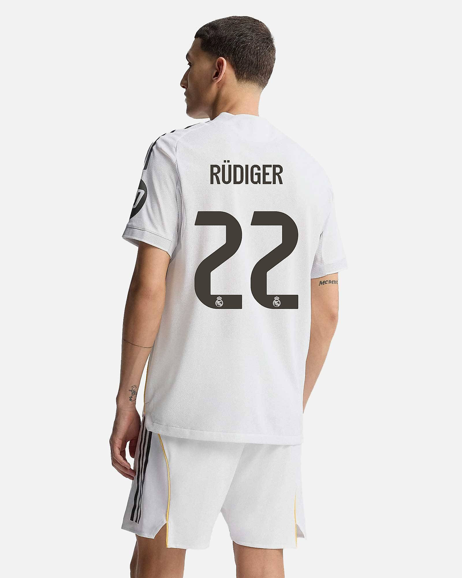 Camiseta 1ª Real Madrid 2025/2026 Authentic  Rüdiger - Fútbol Factory