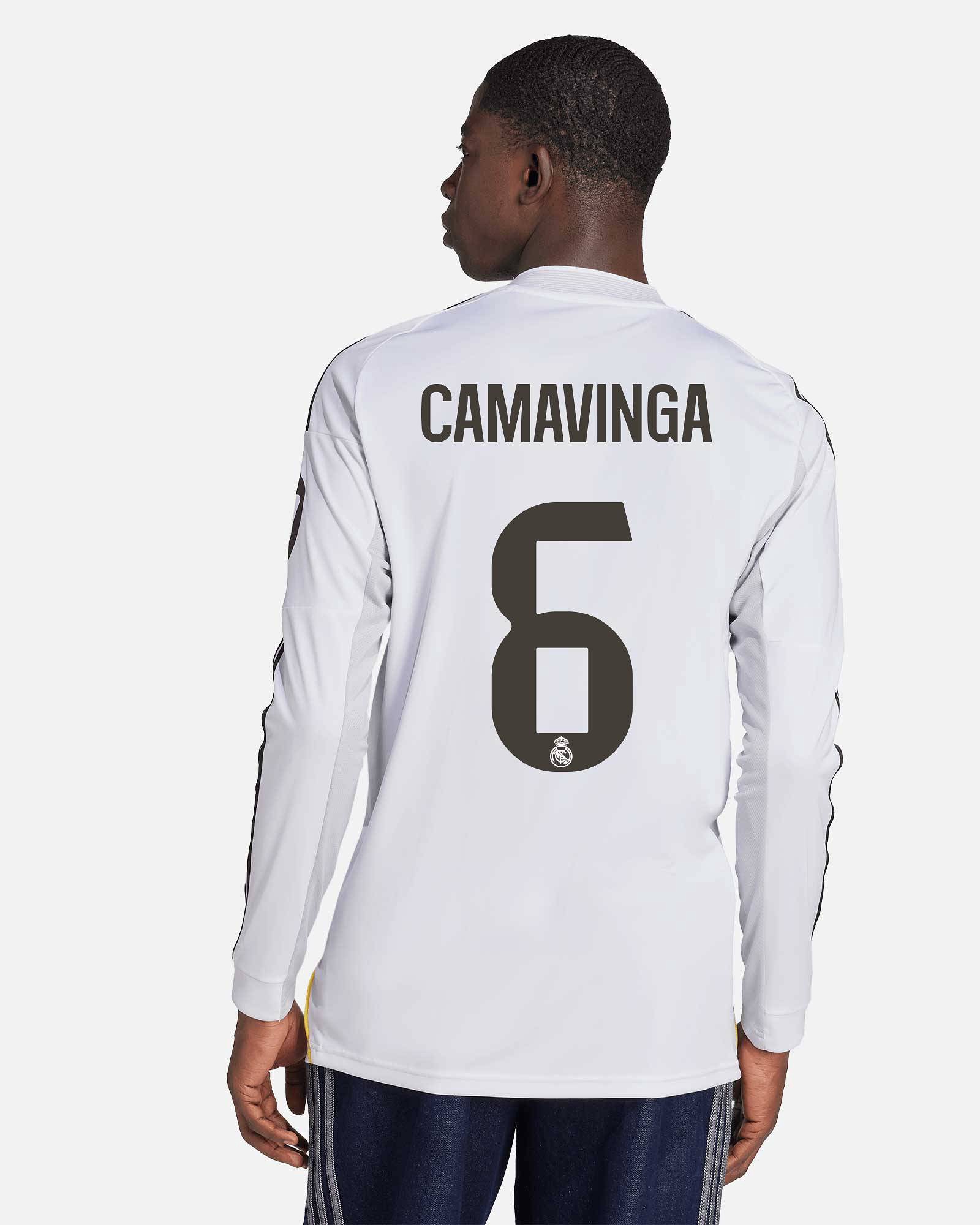 Camiseta manga larga 1ª Real Madrid 2025/2026  Camavinga - Fútbol Factory