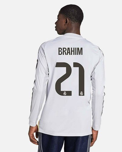 Camiseta de manga comprida 1ª Real Madrid 2025/2026 Brahim