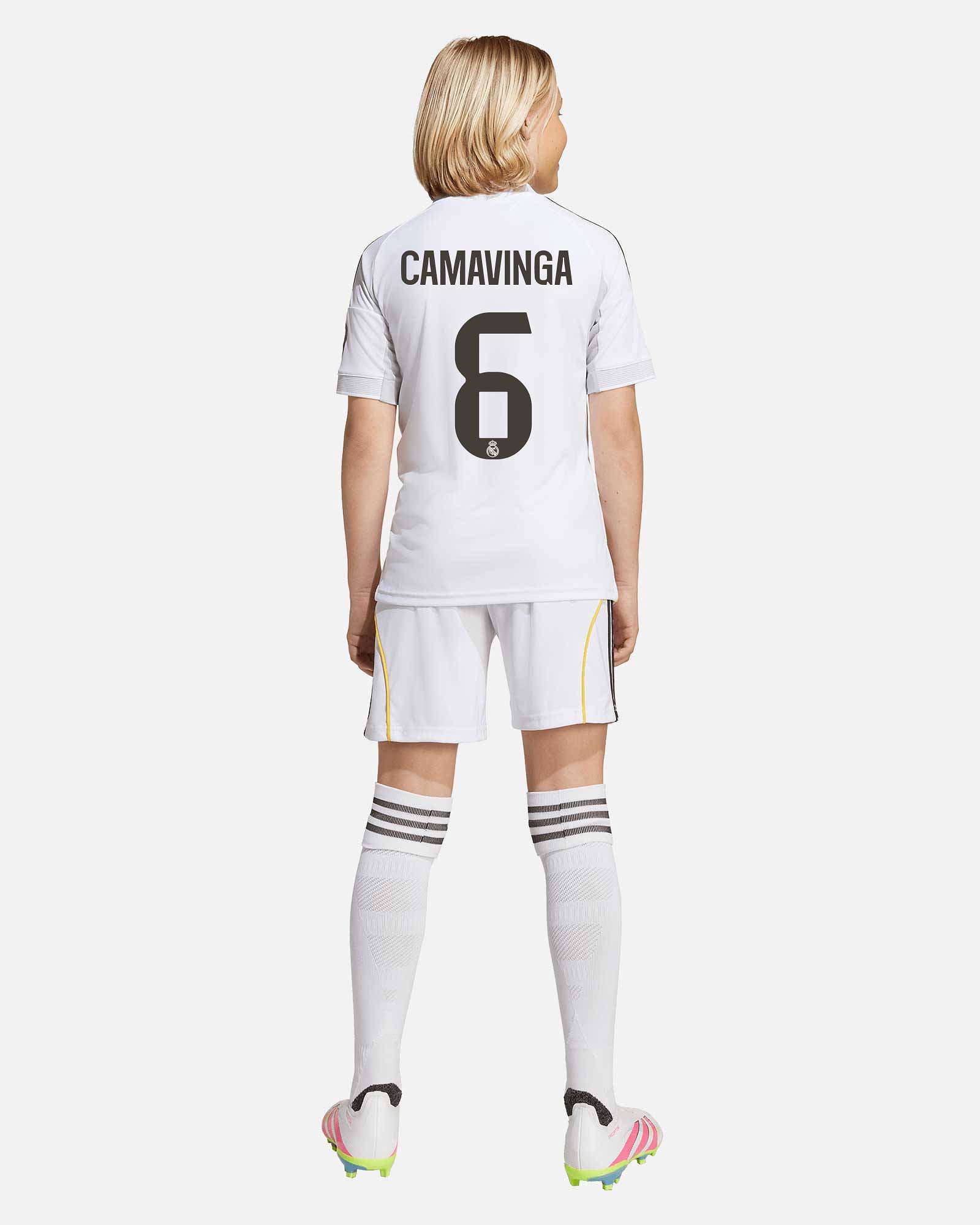 Conjunto 1ª Real Madrid 2025/2026 Camavinga - Fútbol Factory