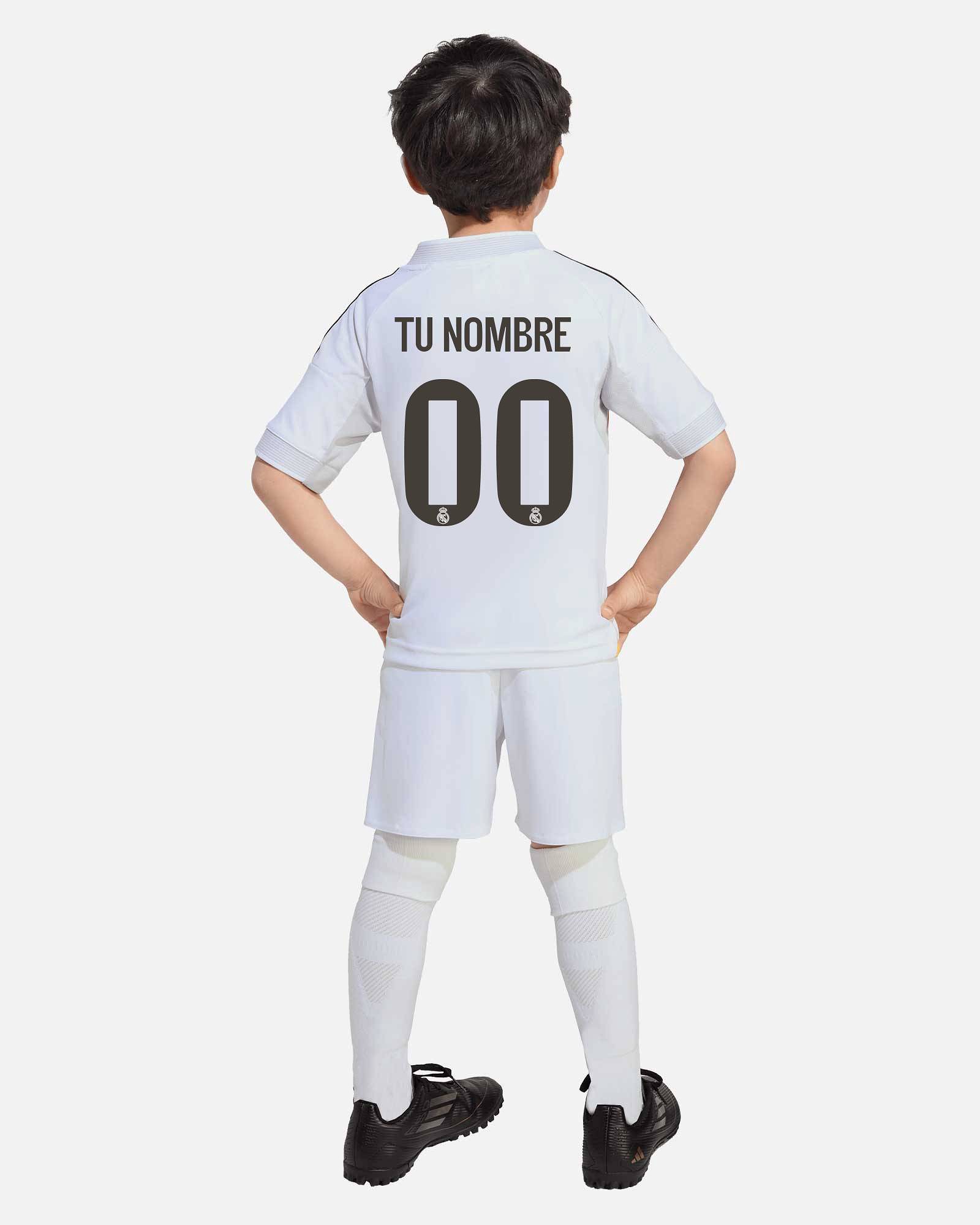 Mini conjunto 1ª Real Madrid 2025/2026 Personalizado Mini conjunto 1ª Real Madrid 2025/2026 Personalizado - Fútbol Factory