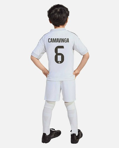  Mini conjunto 1ª Real Madrid 2025/2026 Camavinga