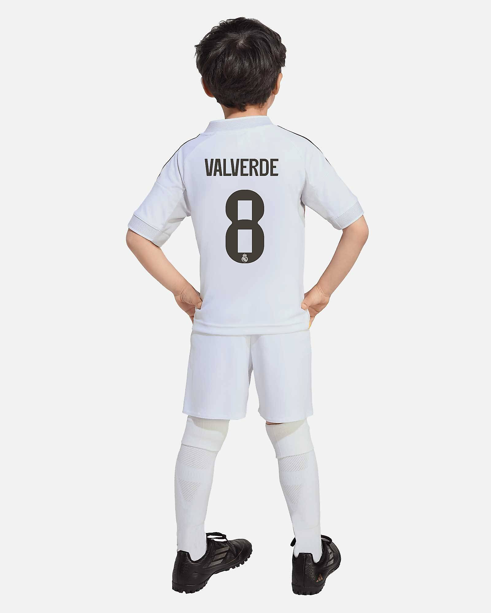 Mini conjunto 1ª Real Madrid 2025/2026 Valverde Mini conjunto 1ª Real Madrid 2025/2026 Valverde - Fútbol Factory