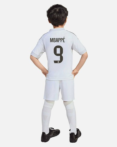  Mini conjunto 1ª Real Madrid 2025/2026 Mbappé
