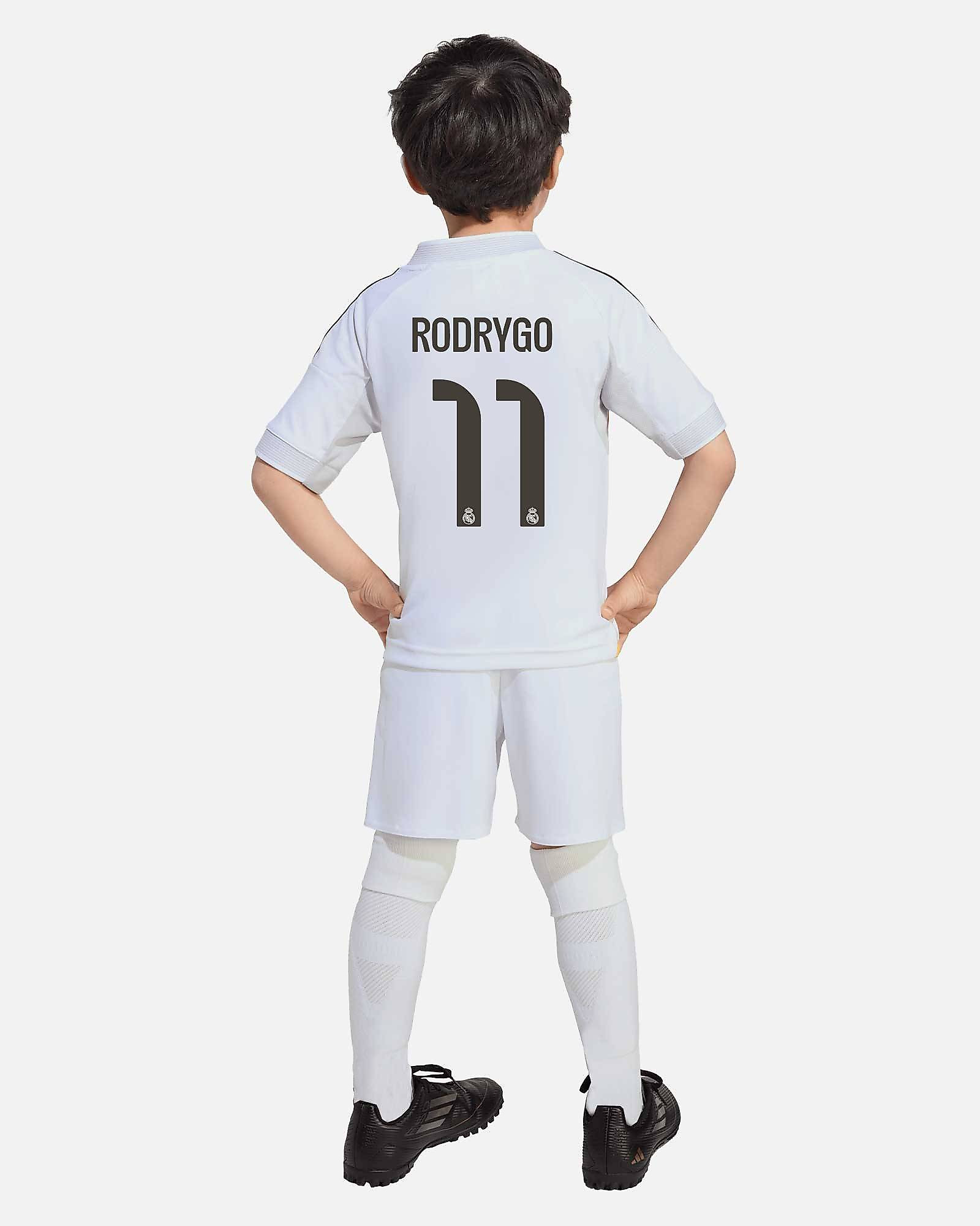  Mini conjunto 1ª Real Madrid 2025/2026 Rodrygo - Fútbol Factory