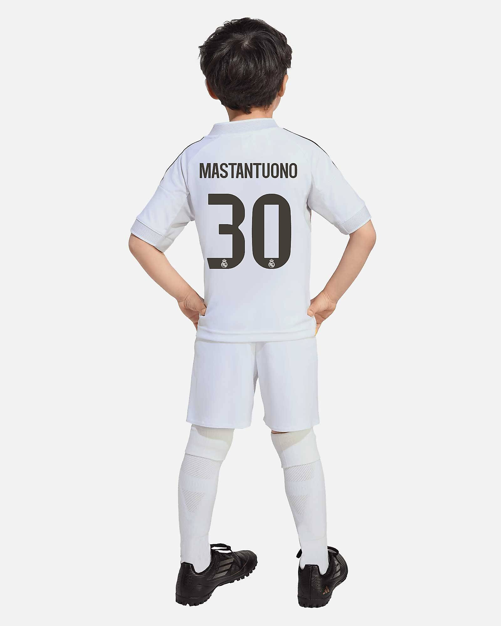 Mini conjunto 1ª Real Madrid 2025/2026 Mastantuono - Fútbol Factory