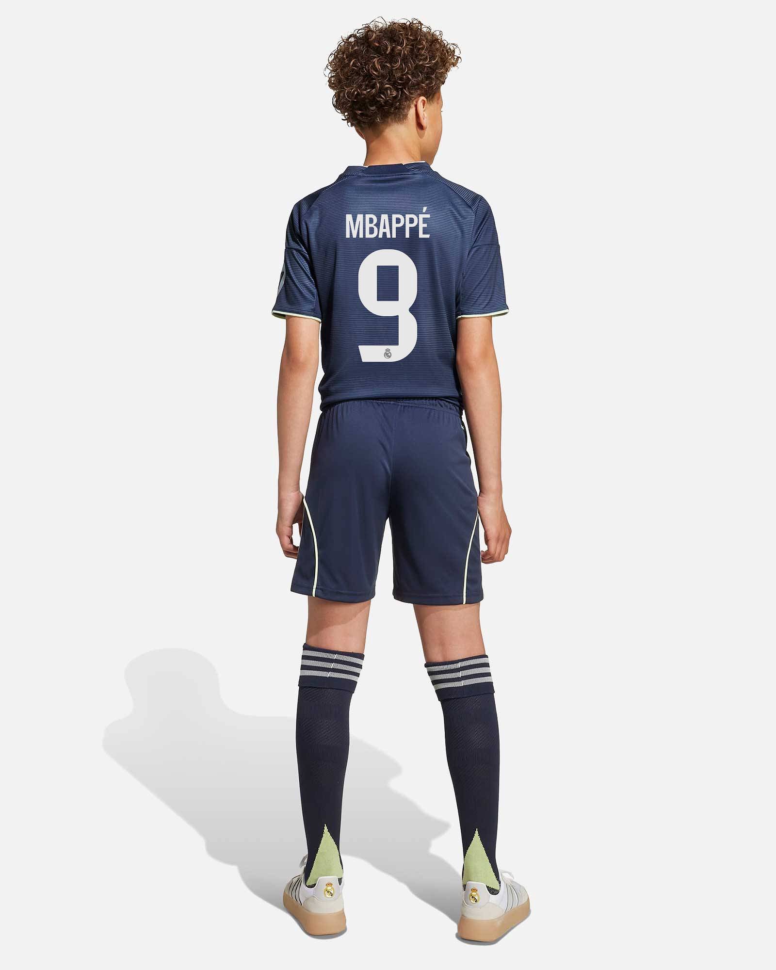 Conjunto 2ª Real Madrid 2025/2026 Mbappé - Fútbol Factory