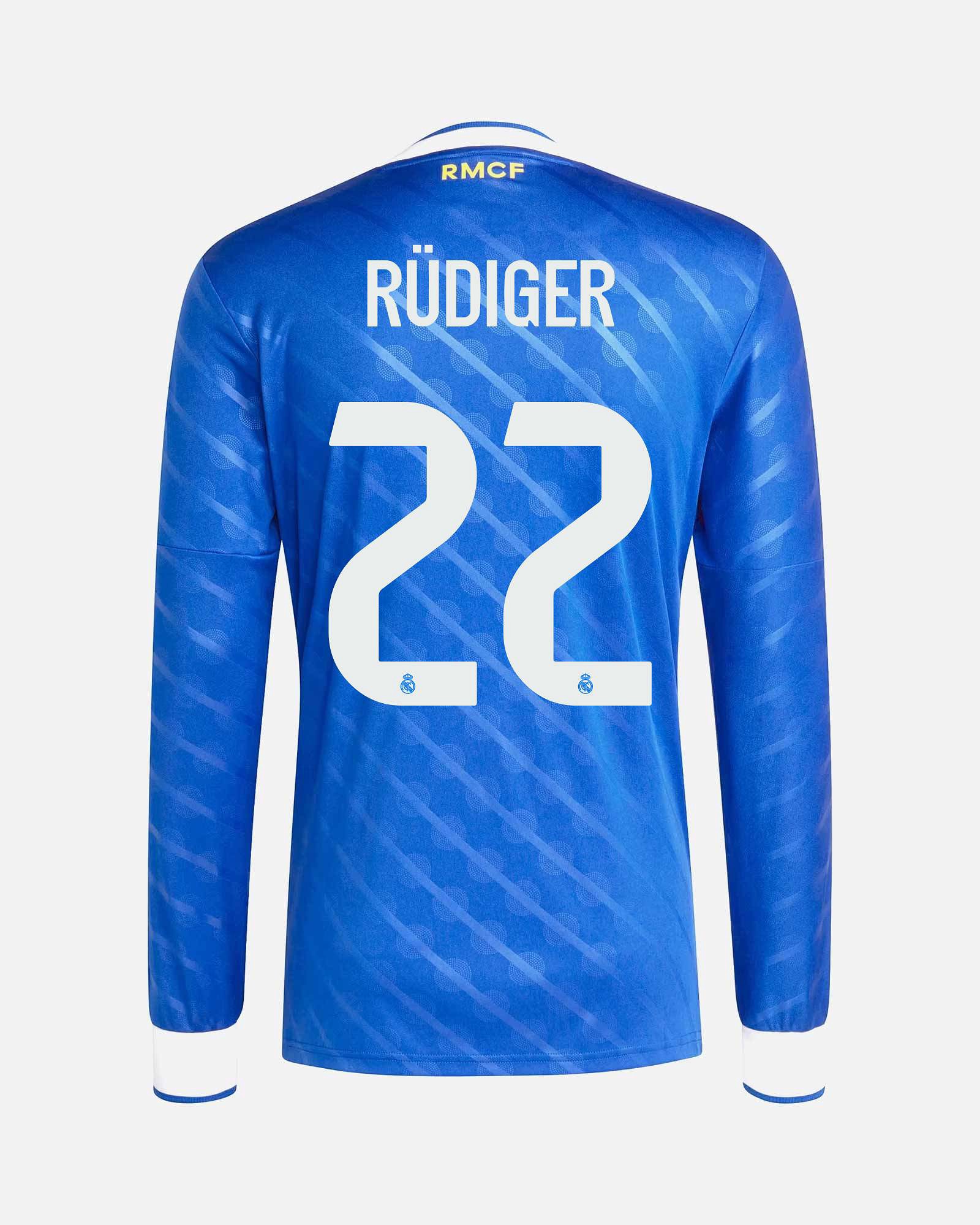Camiseta manga larga 3ª Real Madrid 2025/2026 Rüdiger Camiseta manga larga 3ª Real Madrid 2025/2026 Rüdiger - Fútbol Factory