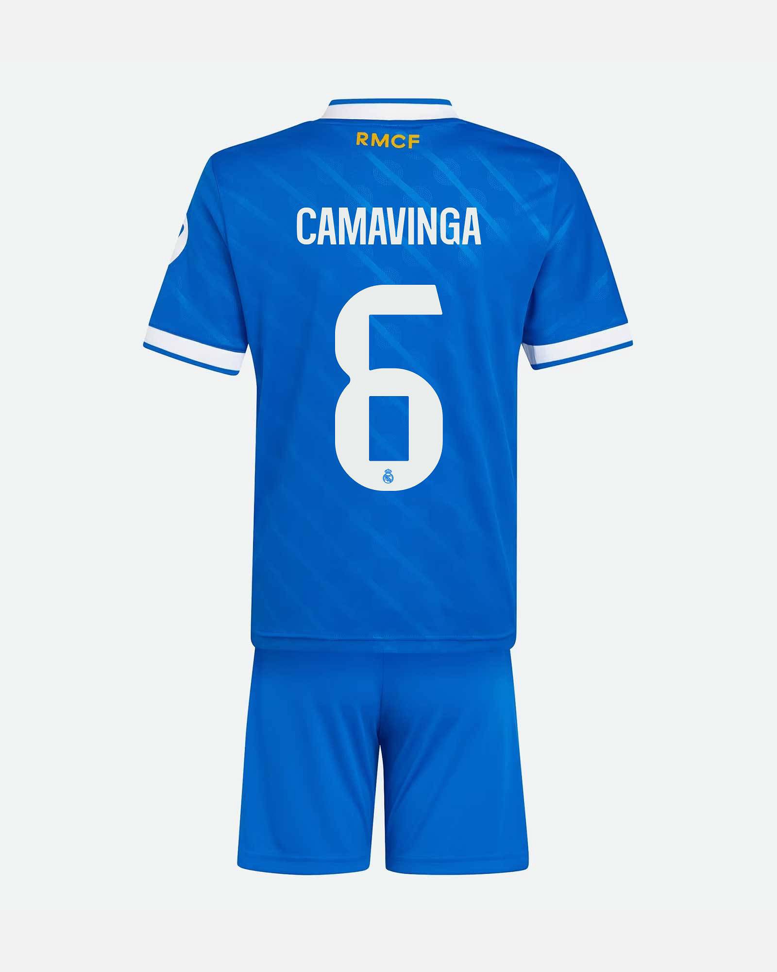 Conjunto 3ª Real Madrid 2025/2026 Camavinga - Fútbol Factory