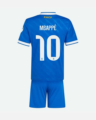 Conjunto 3ª Real Madrid 2025/2026 Mbappé