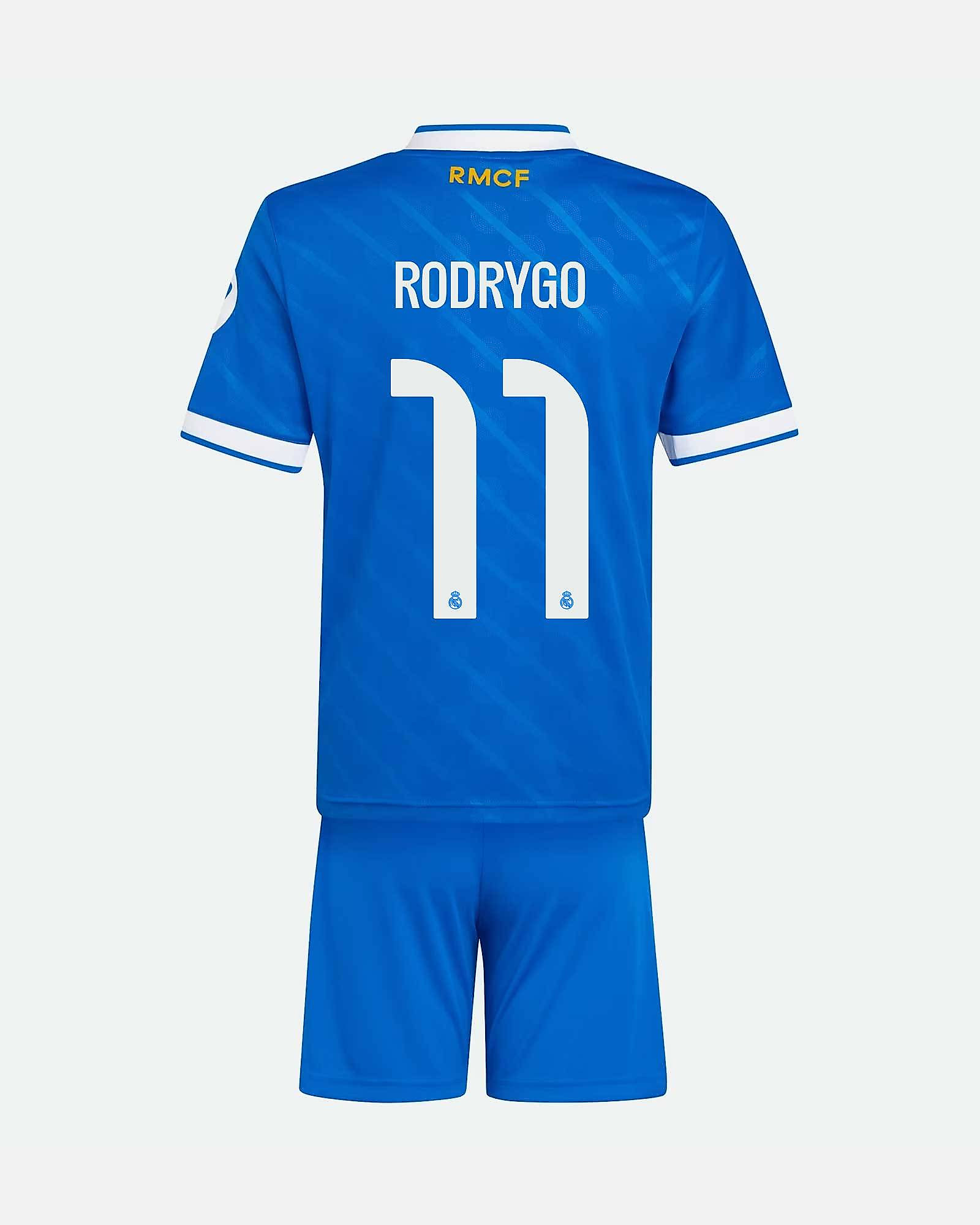 Conjunto 3ª Real Madrid 2025/2026 Rodrygo - Fútbol Factory