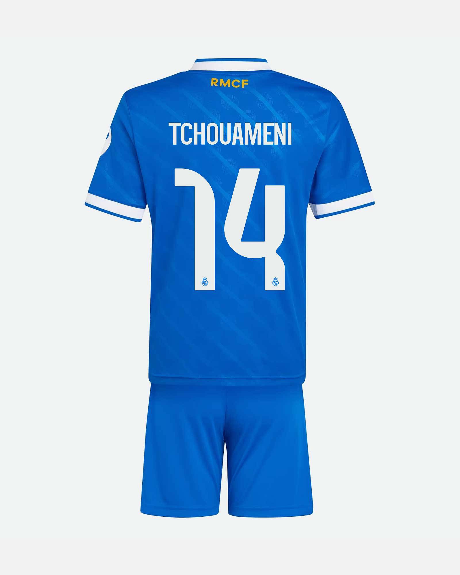 Conjunto 3ª Real Madrid 2025/2026 Tchouameni Conjunto 3ª Real Madrid 2025/2026 Tchouameni - Fútbol Factory