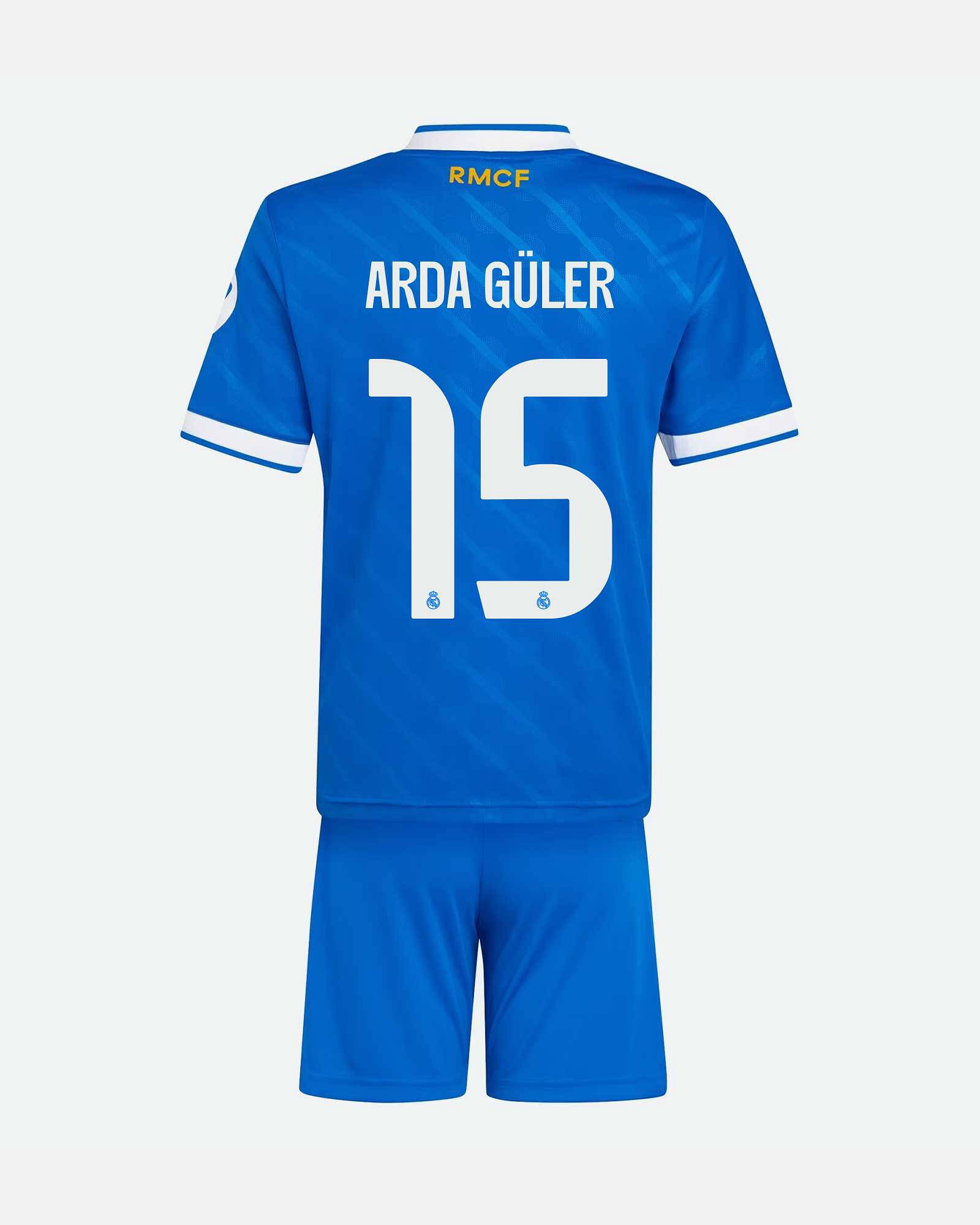 Conjunto 3ª Real Madrid 2025/2026 Arda Güler - Fútbol Factory