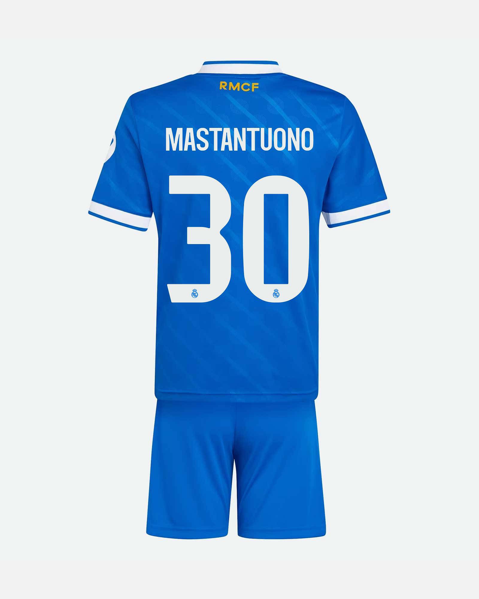 Conjunto 3ª Real Madrid 2025/2026 Mastantuono - Fútbol Factory