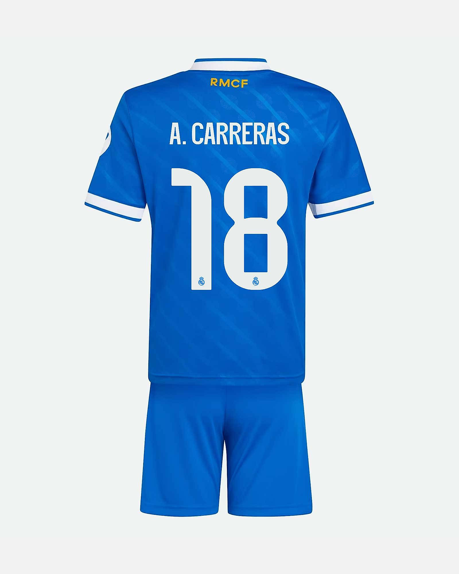 Conjunto 3ª Real Madrid 2025/2026 A. Carreras - Fútbol Factory