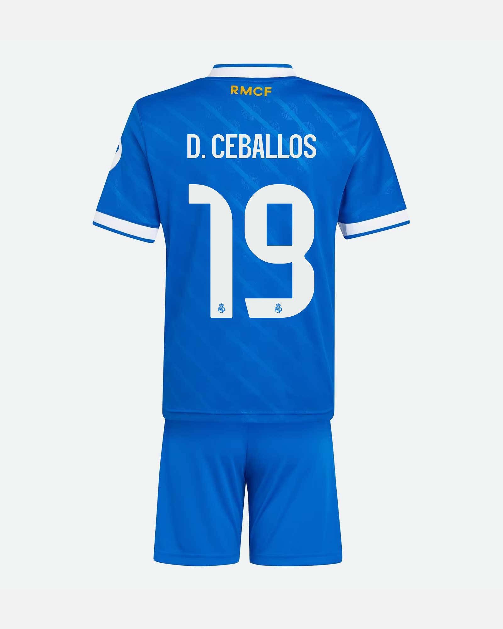 Conjunto 3ª Real Madrid 2025/2026 D. Ceballos - Fútbol Factory
