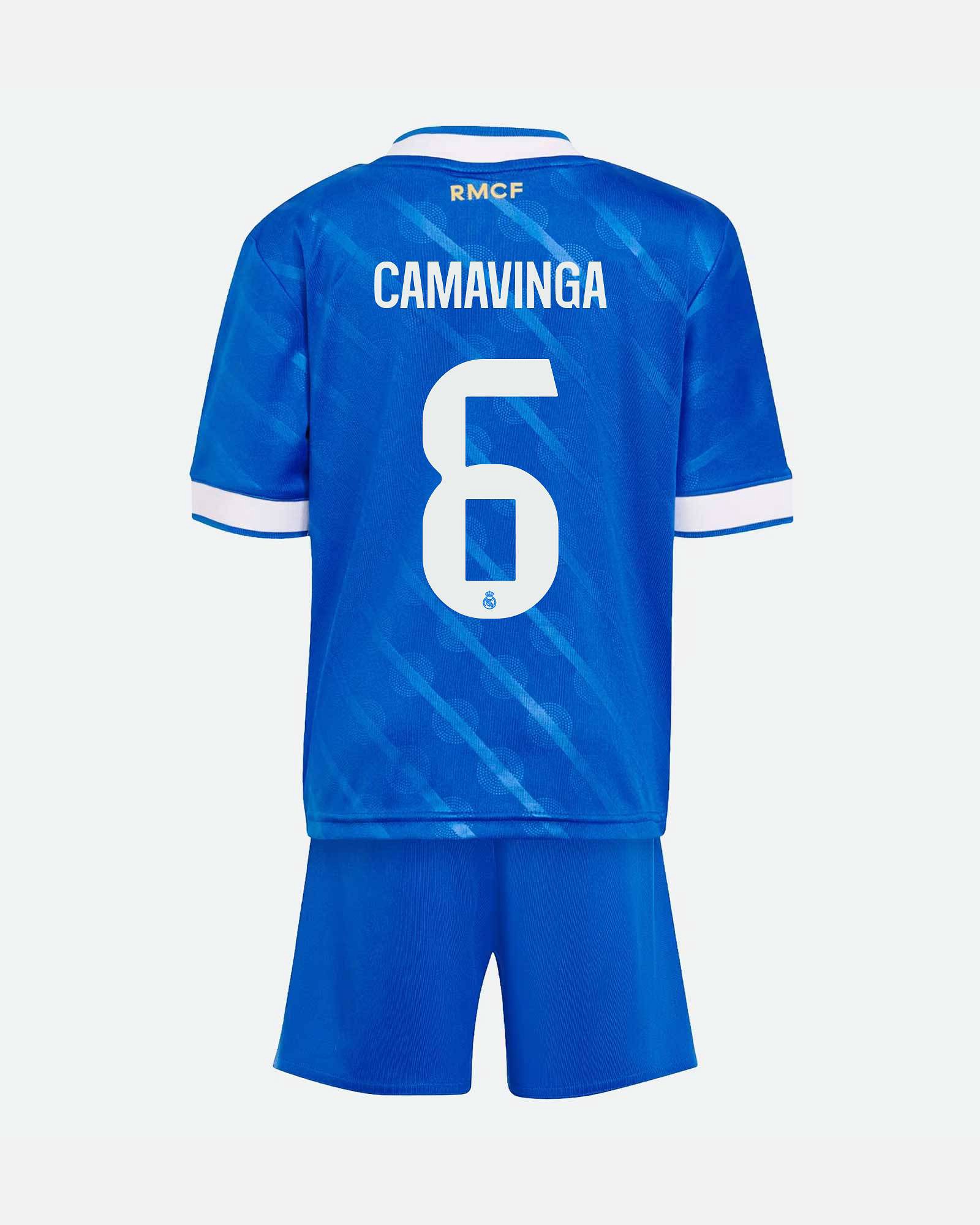 Mini conjunto 3ª Real Madrid 2025/2026 Camavinga - Fútbol Factory