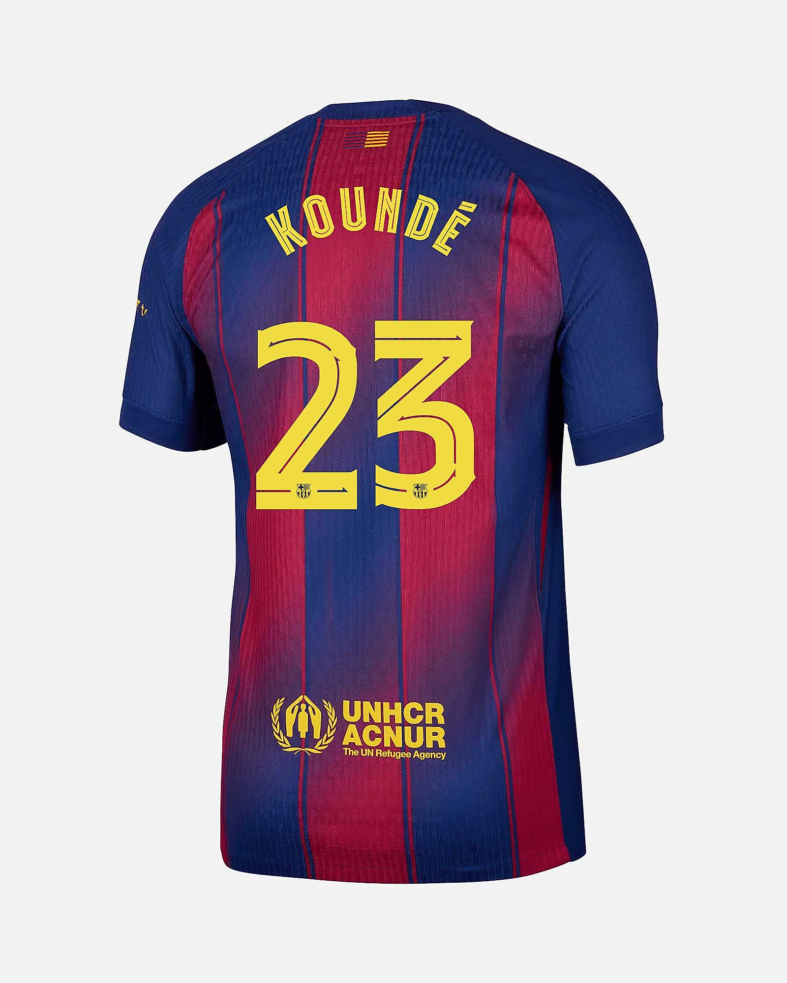 Camiseta 1ª FC Barcelona 2025/2026 Match Koundé Camiseta 1ª FC Barcelona 2025/2026 Match Koundé - Fútbol Factory