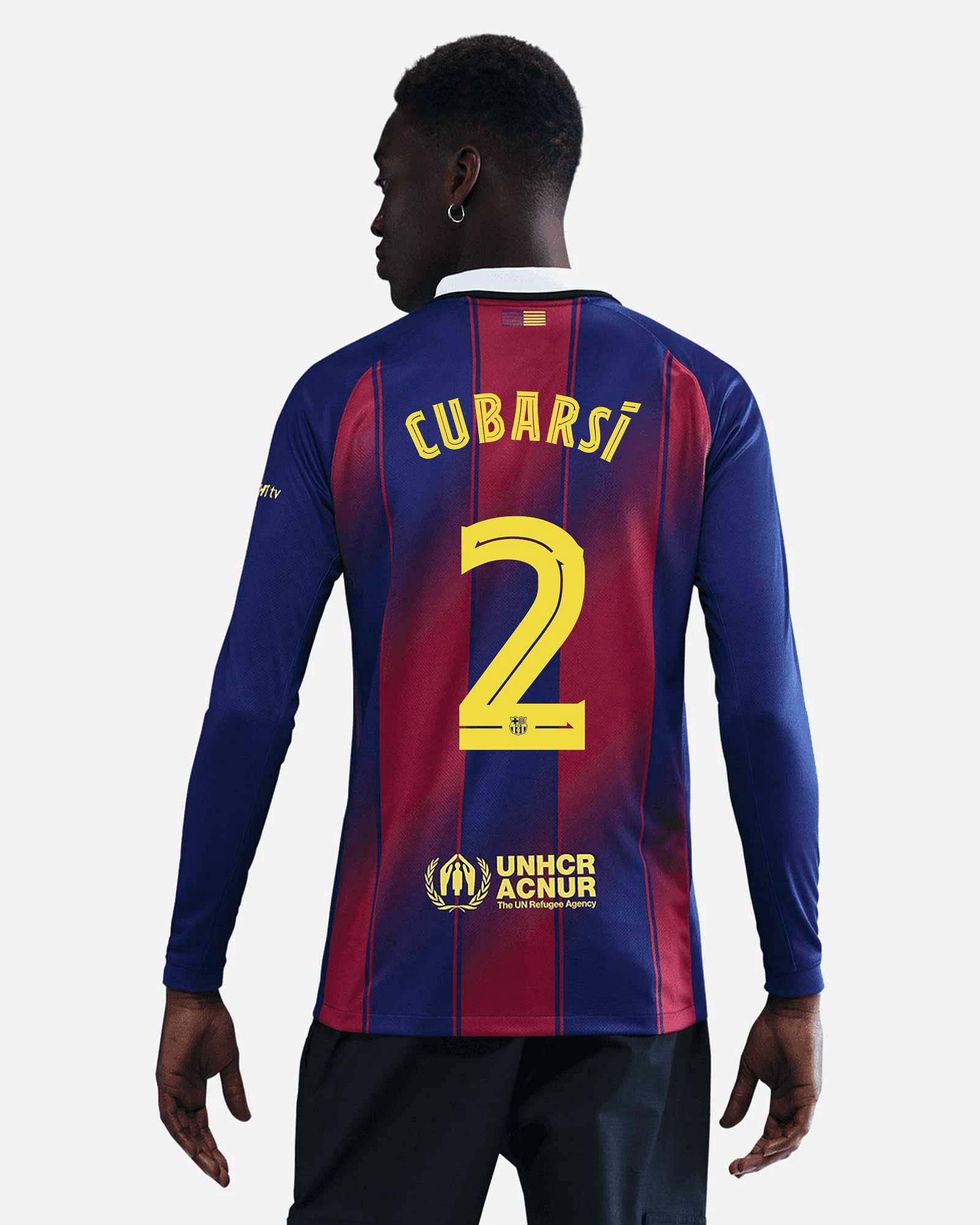 Camiseta manga larga 1ª FC Barcelona 2025/2026  Cubarsí - Fútbol Factory