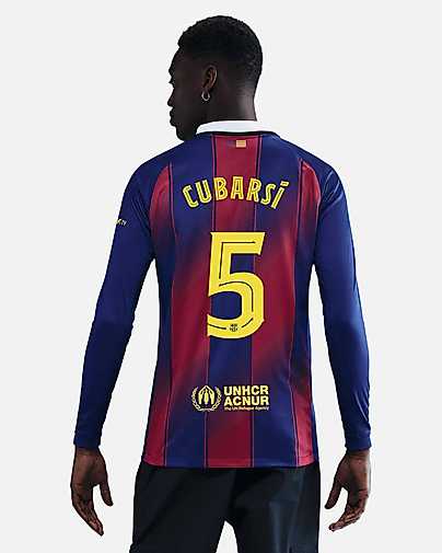 Camiseta manga larga 1ª FC Barcelona 2025/2026  Cubarsí