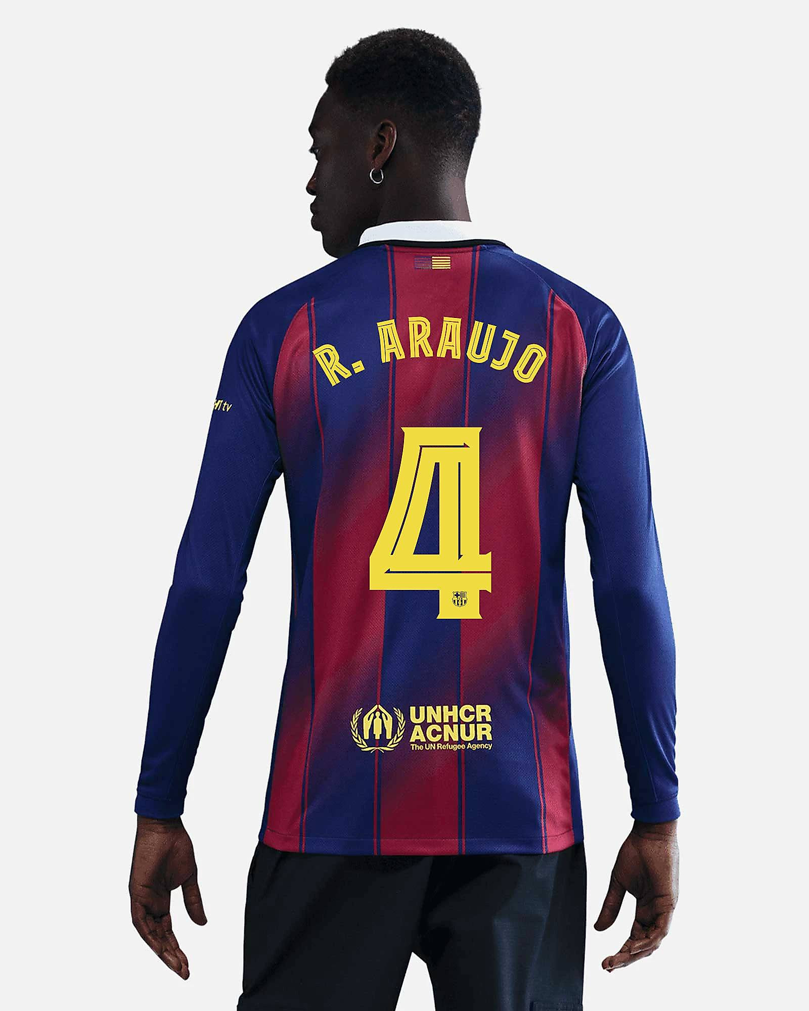 Camiseta manga larga 1ª FC Barcelona 2025/2026  R. Araujo - Fútbol Factory