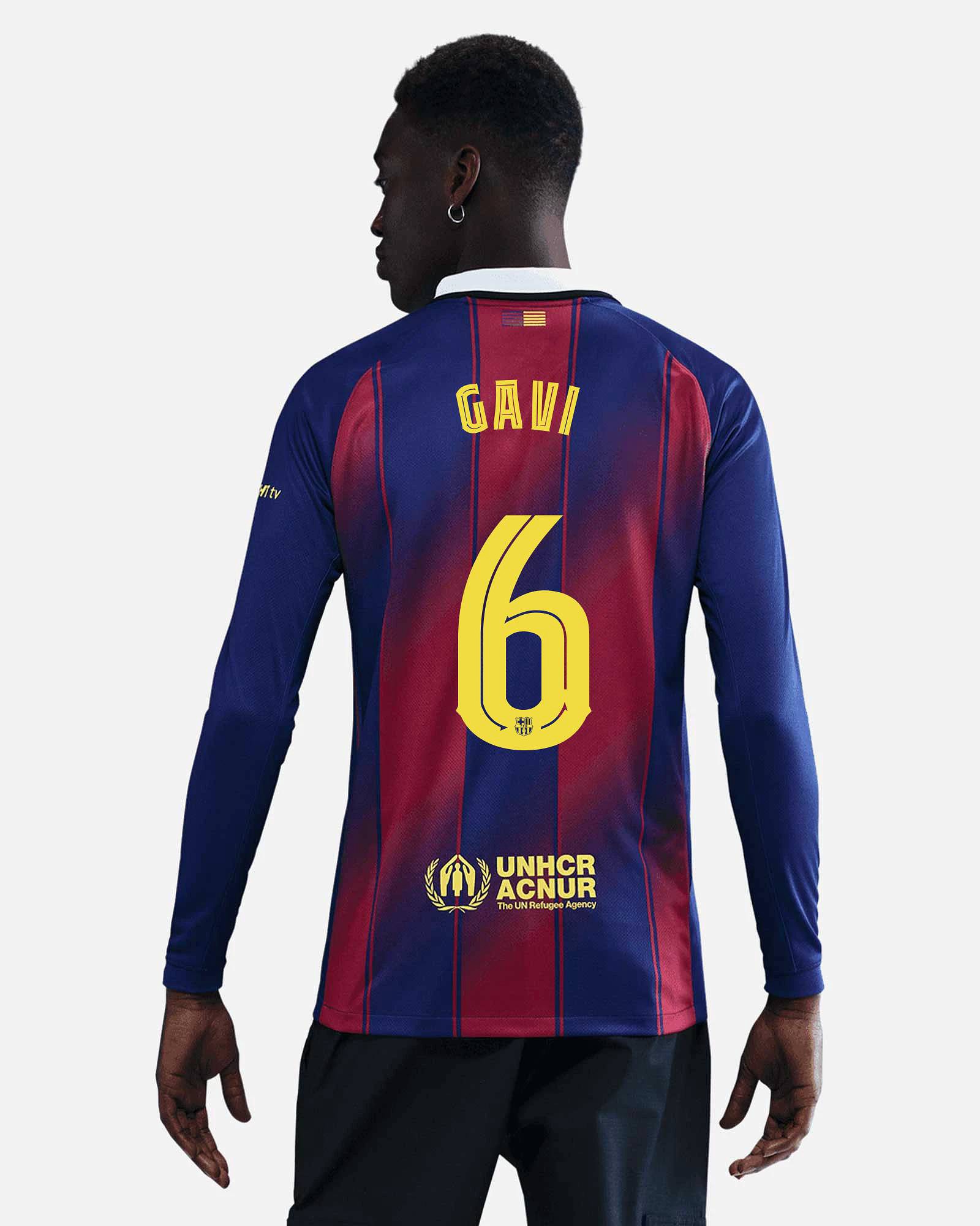 Camiseta manga larga 1ª FC Barcelona 2025/2026 Gavi Camiseta manga larga 1ª FC Barcelona 2025/2026 Gavi - Fútbol Factory