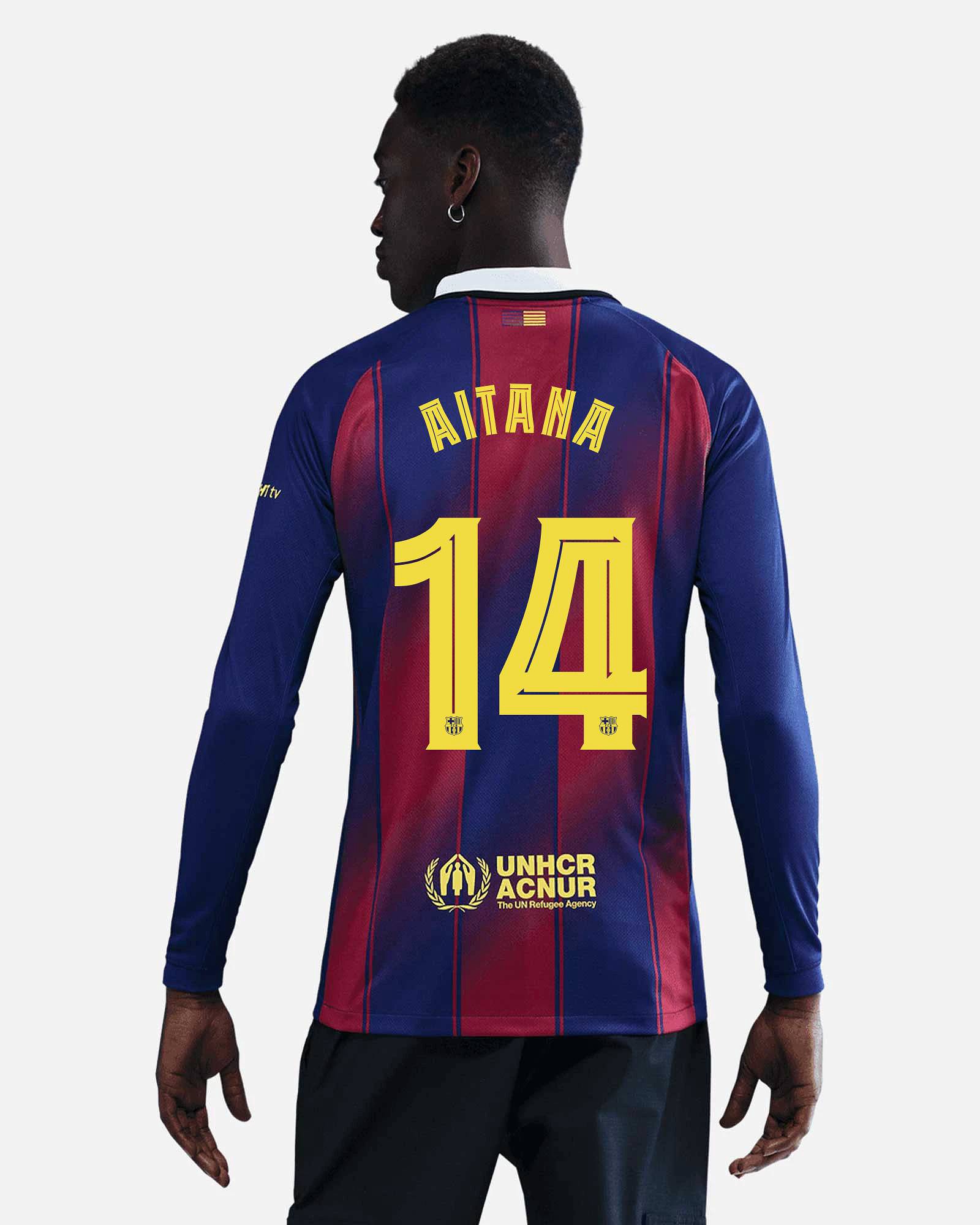 Camiseta manga larga 1ª FC Barcelona 2025/2026 Aitana Camiseta manga larga 1ª FC Barcelona 2025/2026 Aitana - Fútbol Factory