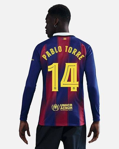 Camiseta manga larga 1ª FC Barcelona 2025/2026  Pablo Torre
