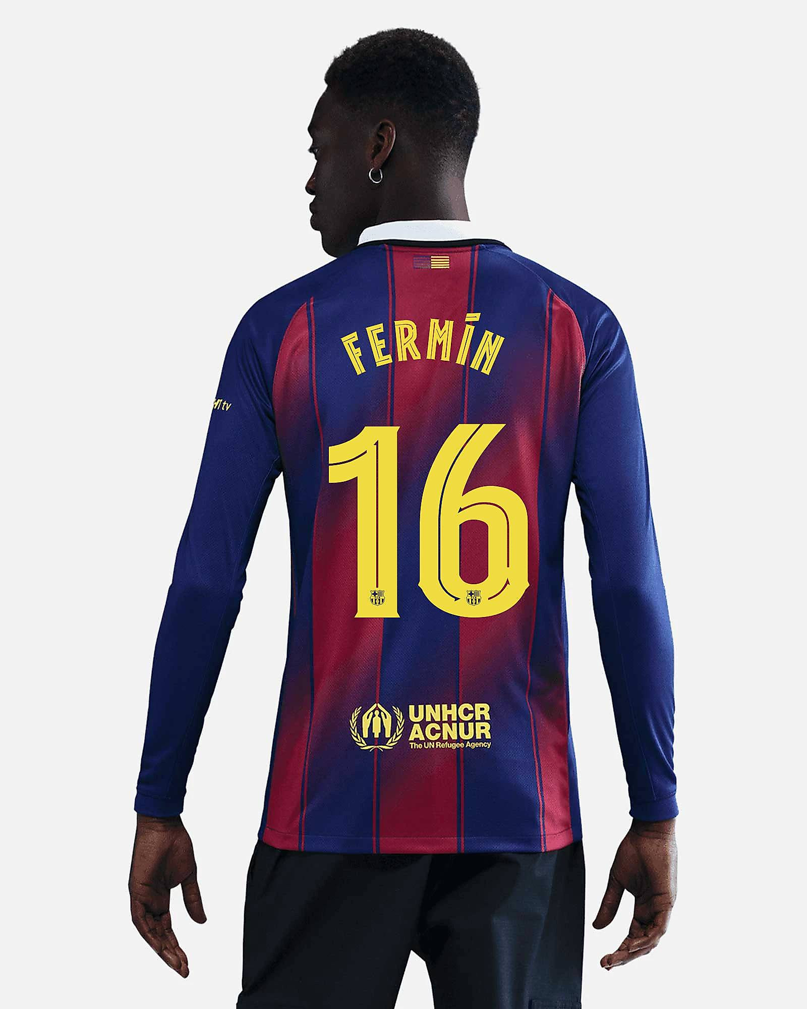 Camiseta manga larga 1ª FC Barcelona 2025/2026  Fermín - Fútbol Factory