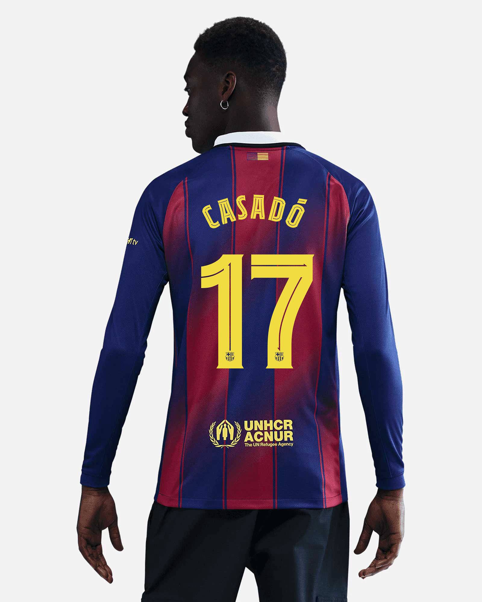 Camiseta manga larga 1ª FC Barcelona 2025/2026  Casadó - Fútbol Factory