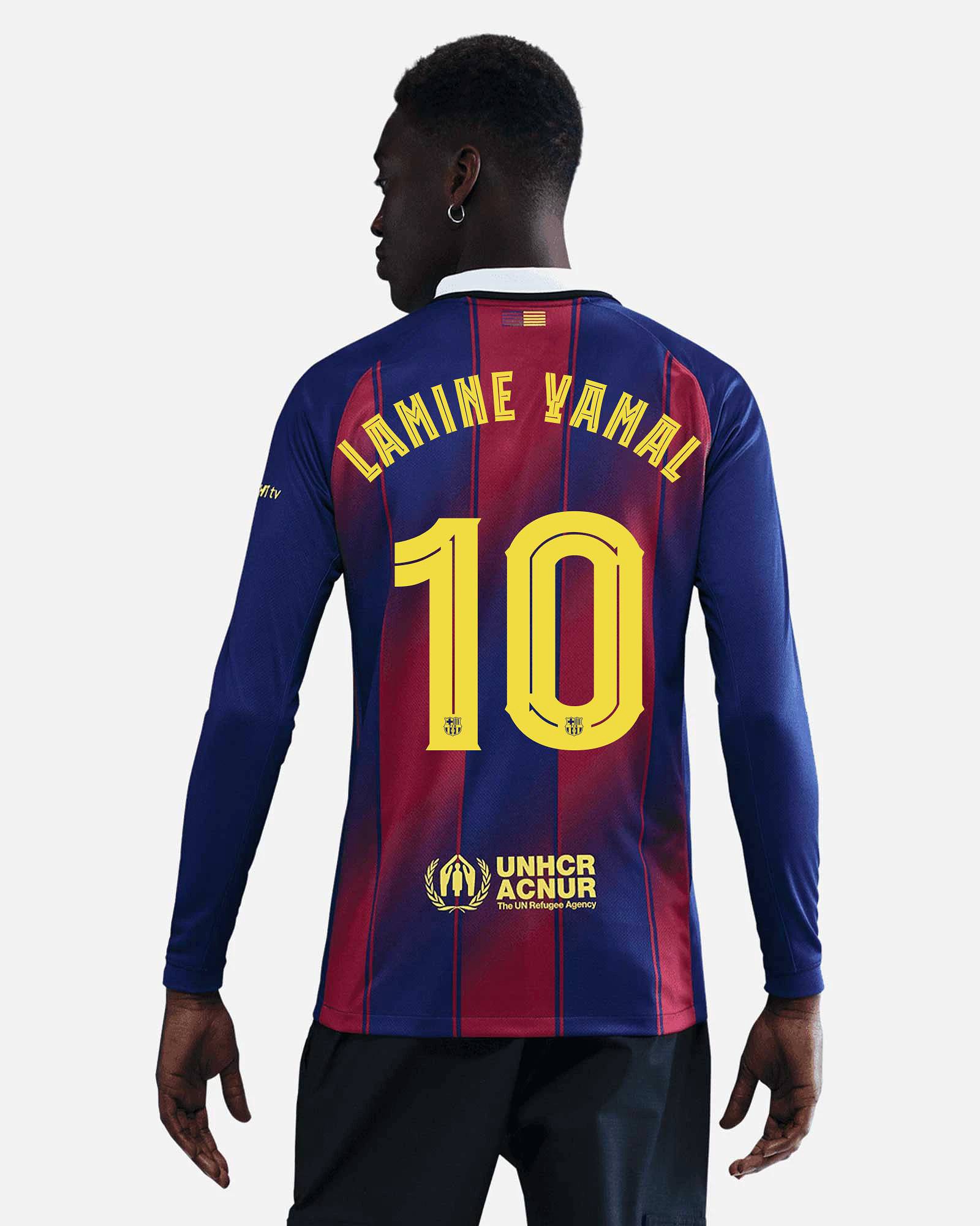 Camiseta manga larga 1ª FC Barcelona 2025/2026  Lamine Yamal - Fútbol Factory